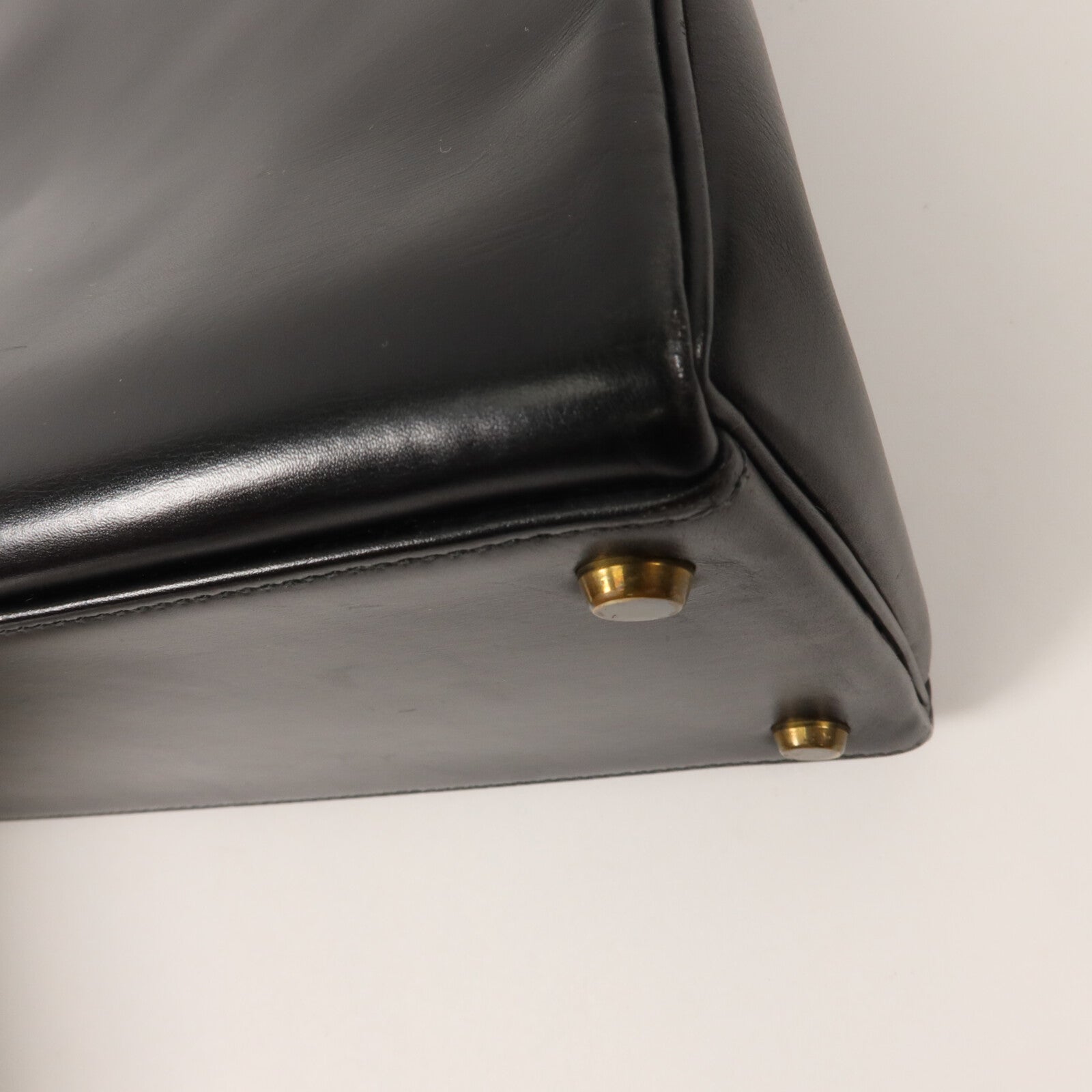 HERMES Box Calf皮革Kelly 32手挽袋Noir