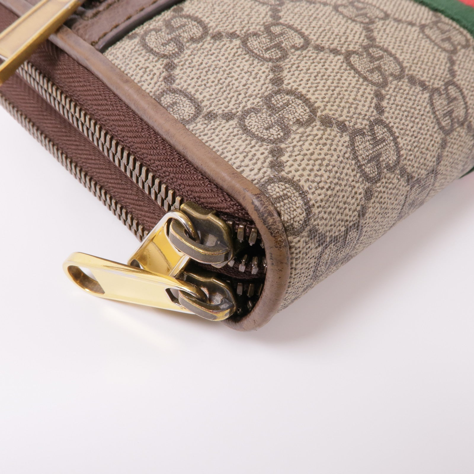 GUCCI 塗層帆布Ophidia Shoulder Bag金扣肩背袋