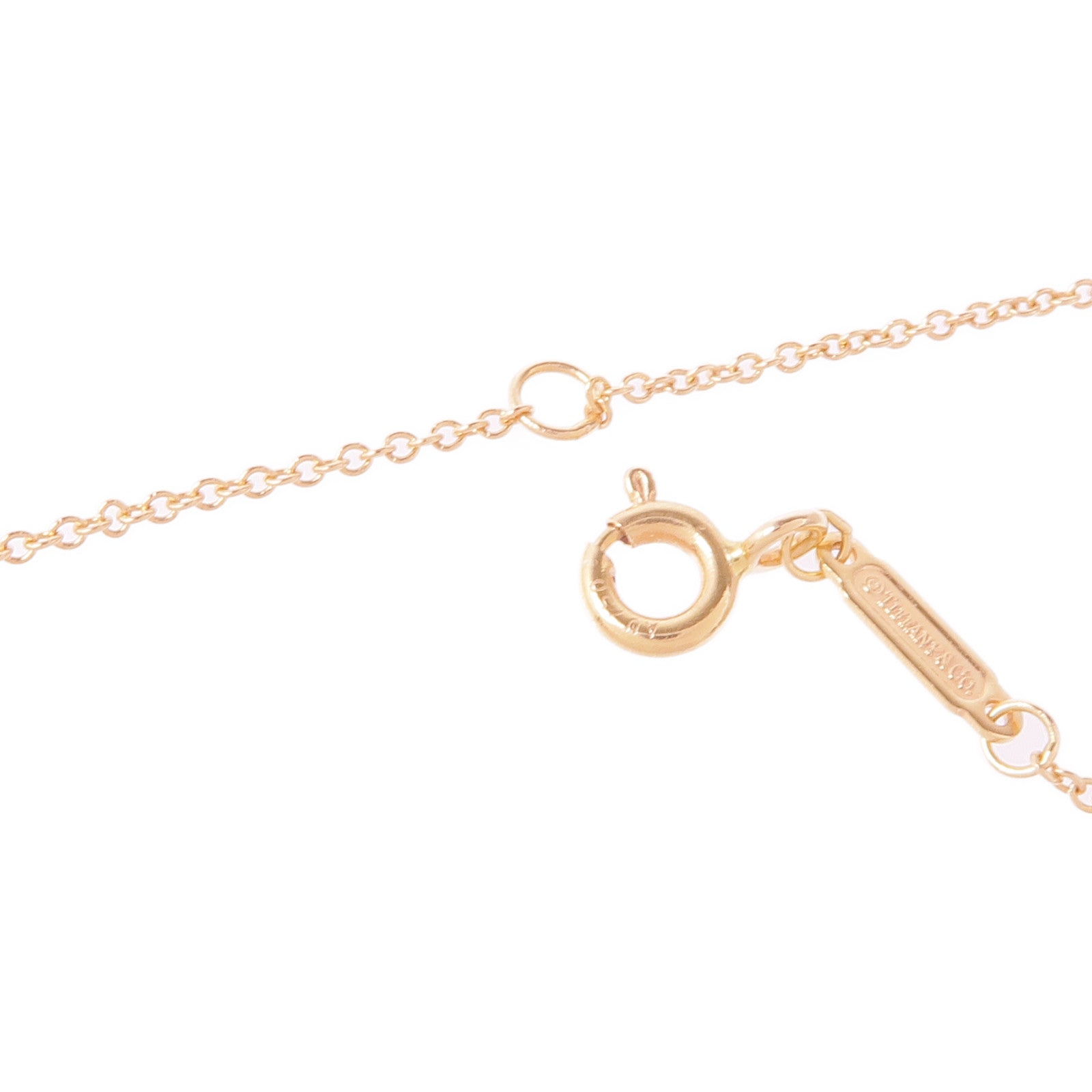 TIFFANY＆CO 18K玫瑰金T Smile Necklace項鍊