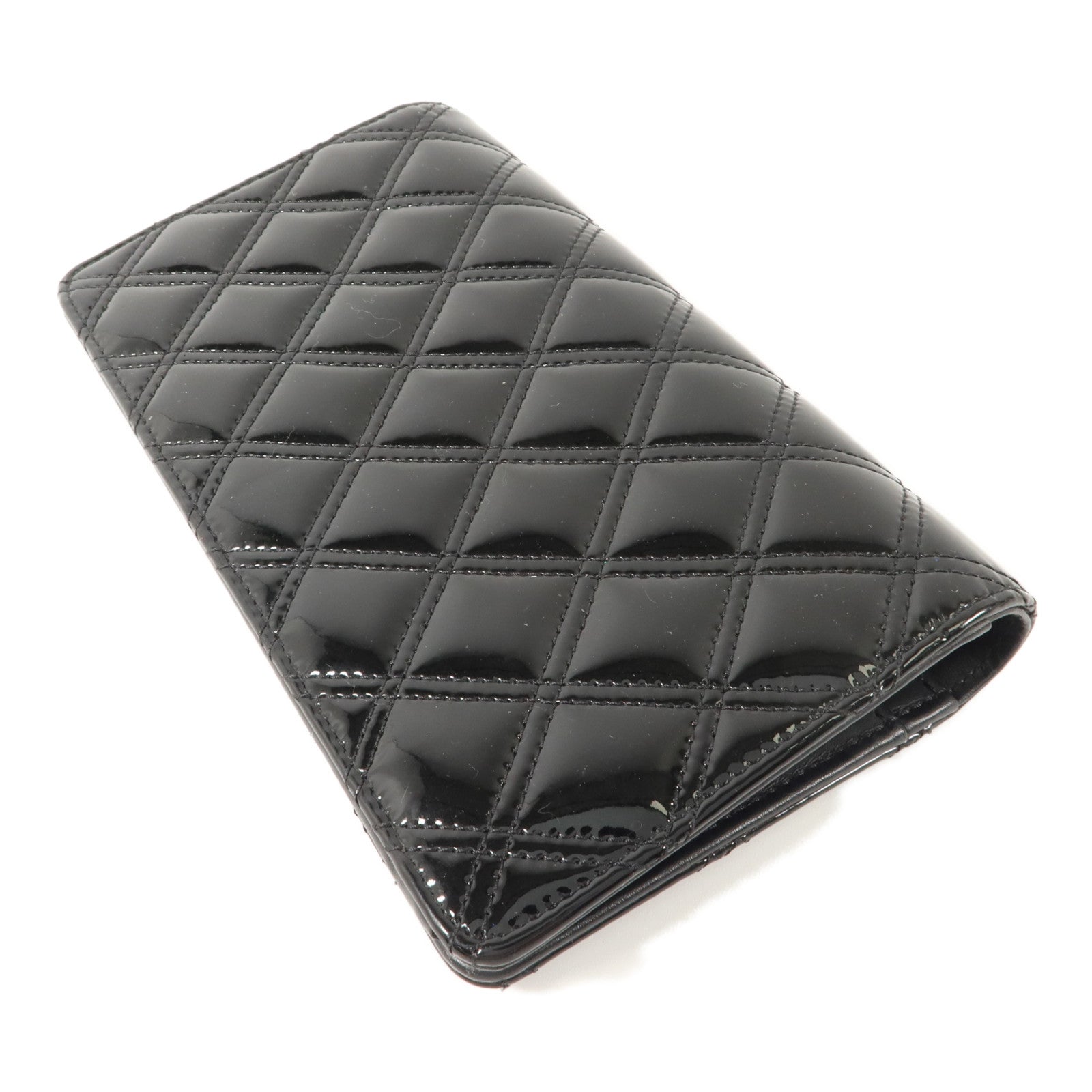 CHANEL 漆皮皮革Long Bifold Wallet長錢包