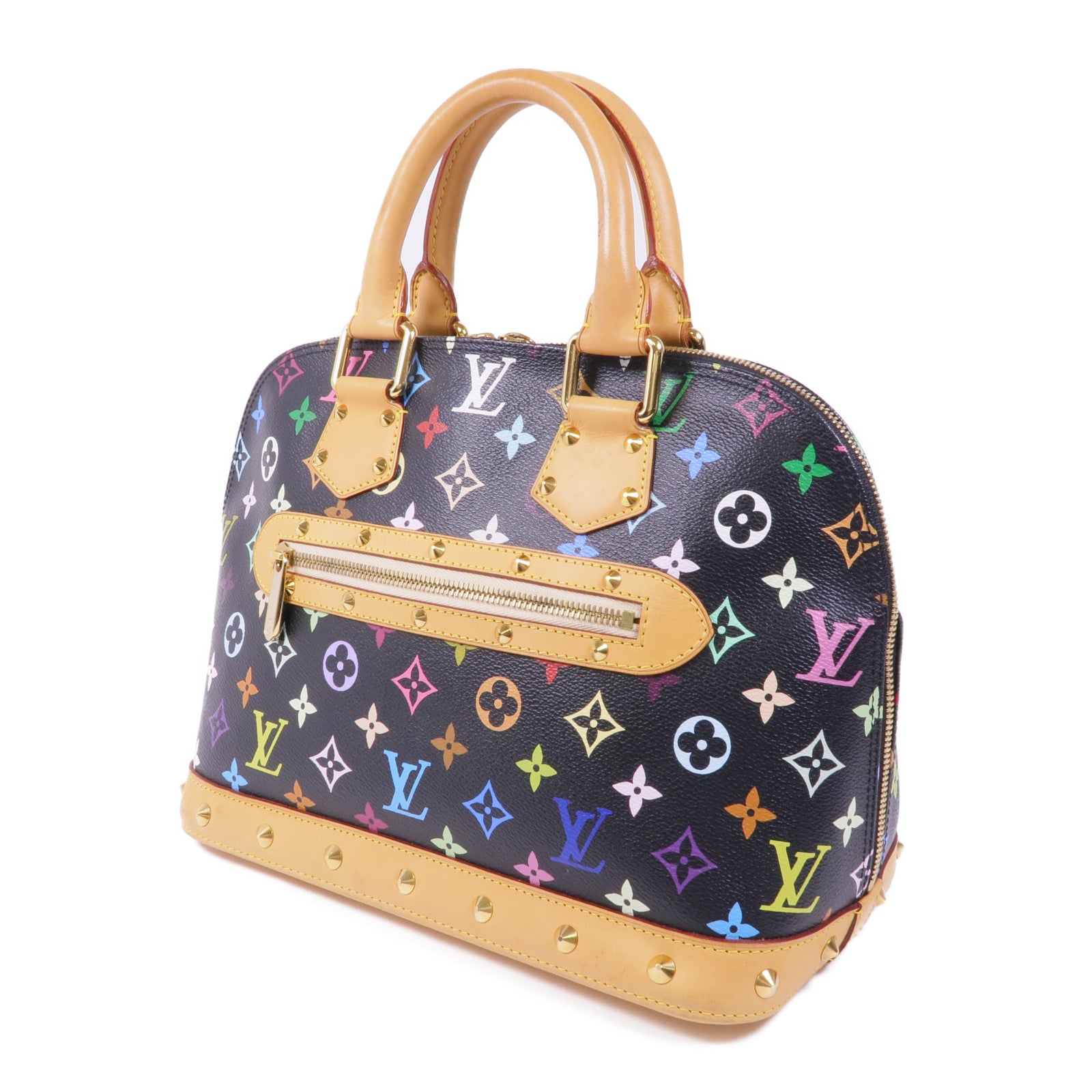 LOUIS VUITTON Monogram Multicolore Alma金扣手挽袋