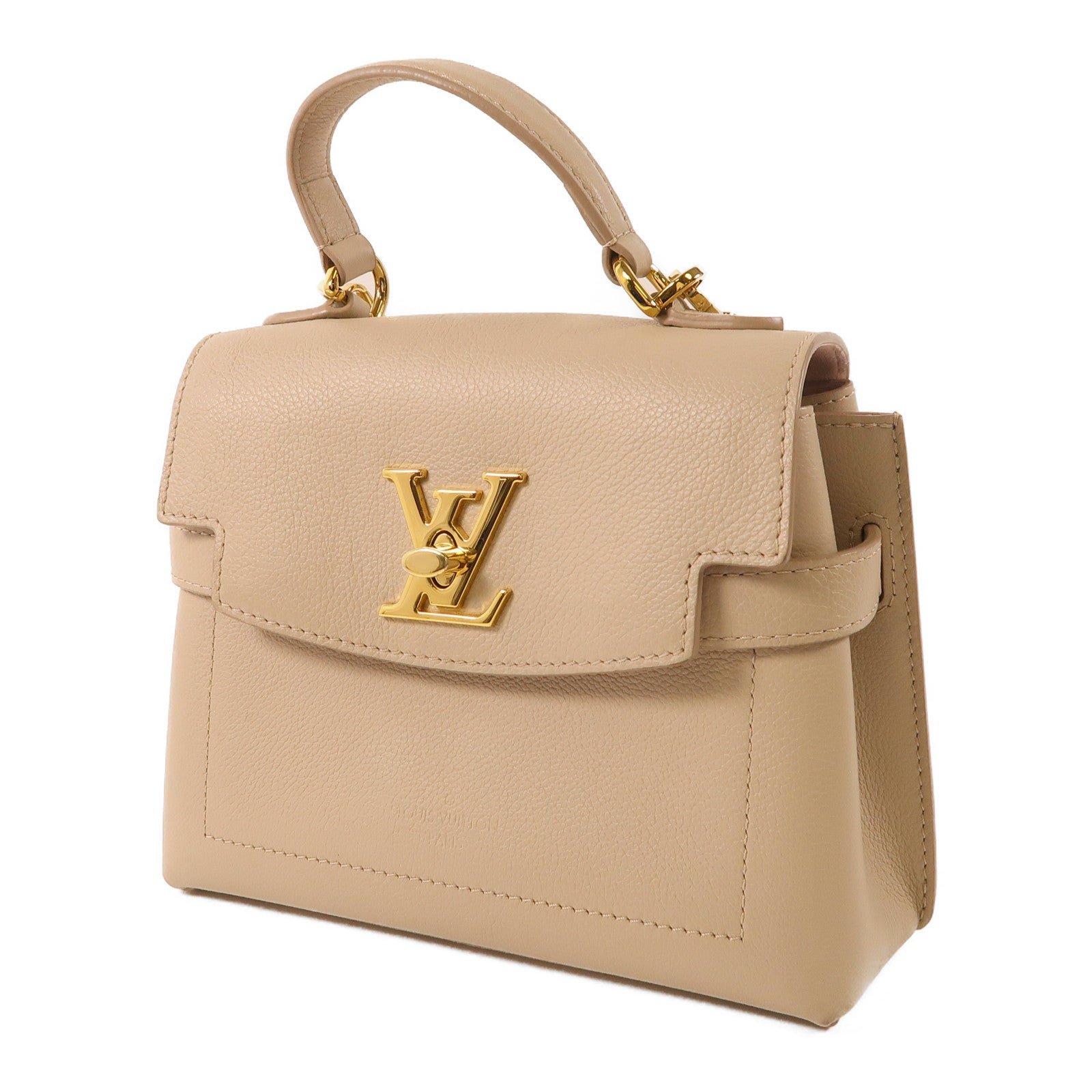 LOUIS VUITTON 牛皮皮革Lockme Ever Mini金扣手挽肩背兩用袋