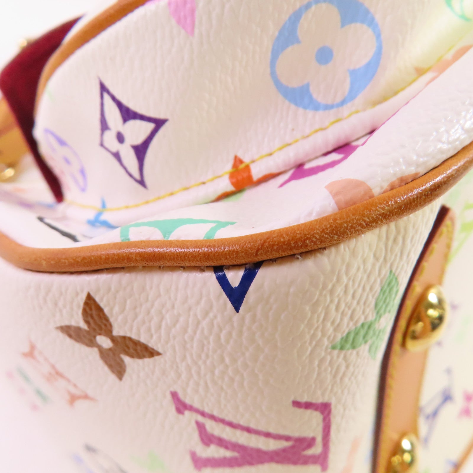 LOUIS VUITTON Monogram Multicolore Rita 2Way Shoulder Bag金扣手挽肩背兩用袋白色/彩色