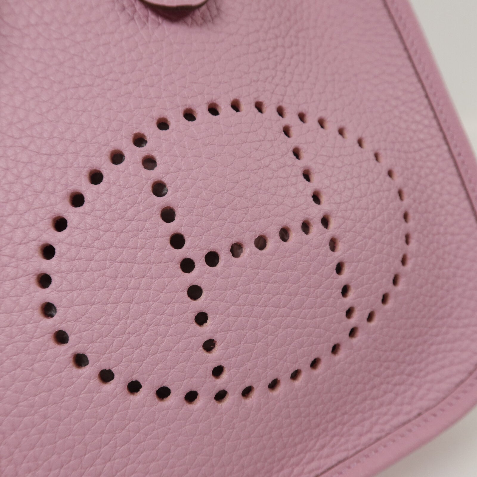 HERMES Clemence皮革Evelyne TPM肩背袋Mauve Sylvestre
