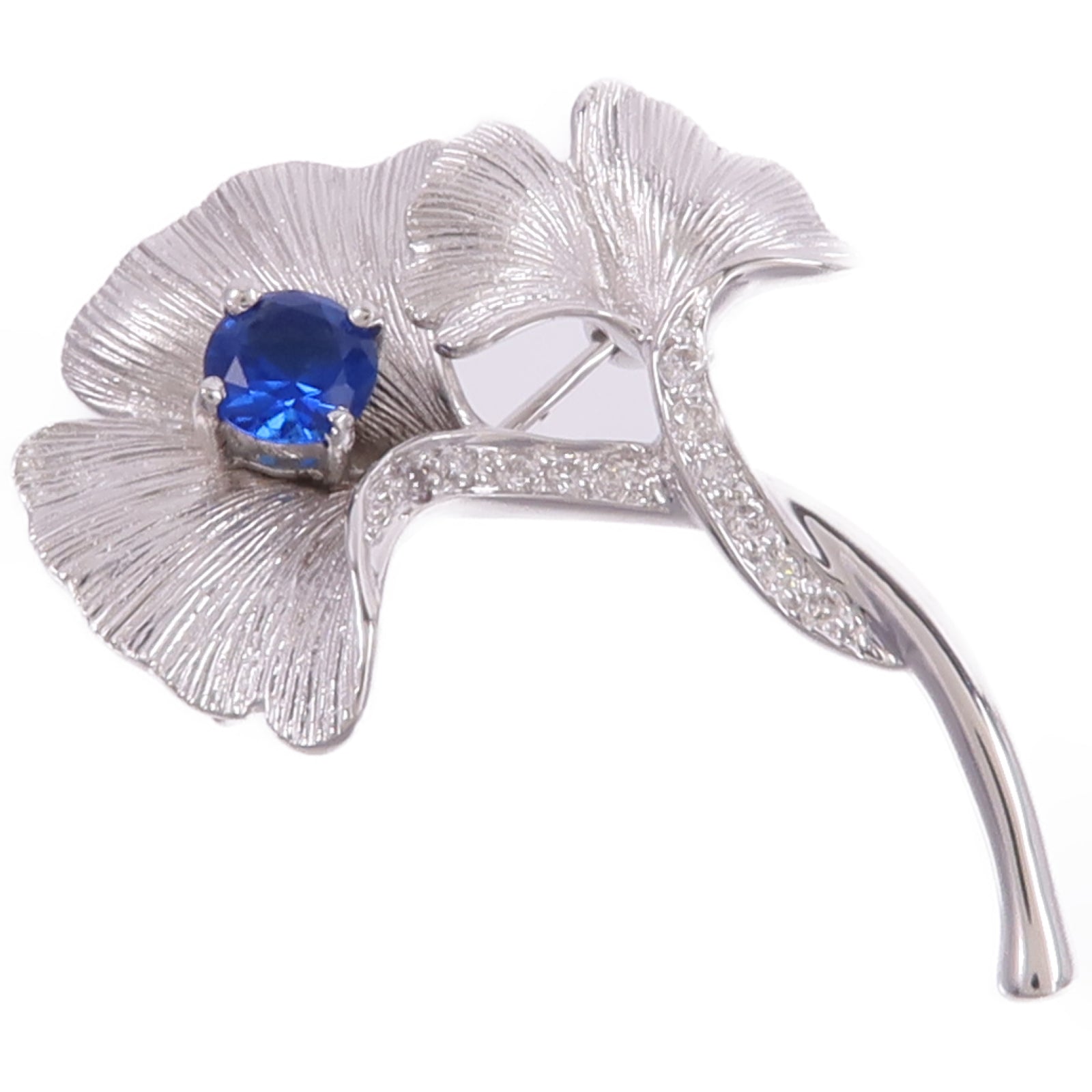 JEWELRY 18K白金Color Stone Diamond Brooch彩色寶石/鑽石胸針