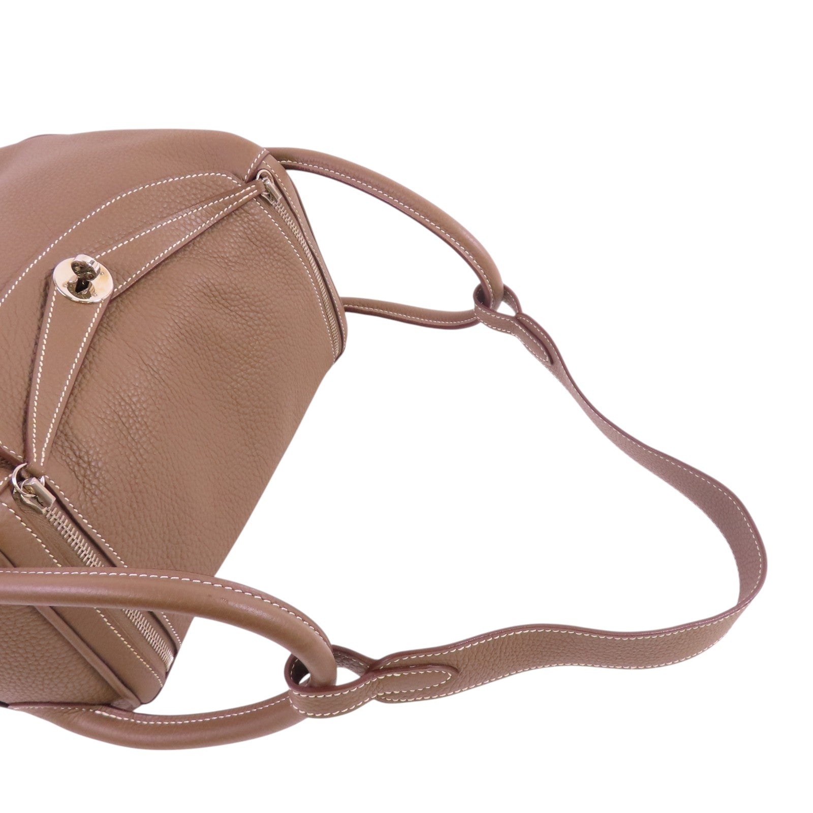 HERMES Clemence皮革Lindy 30 Shoulder Bag銀扣肩背袋