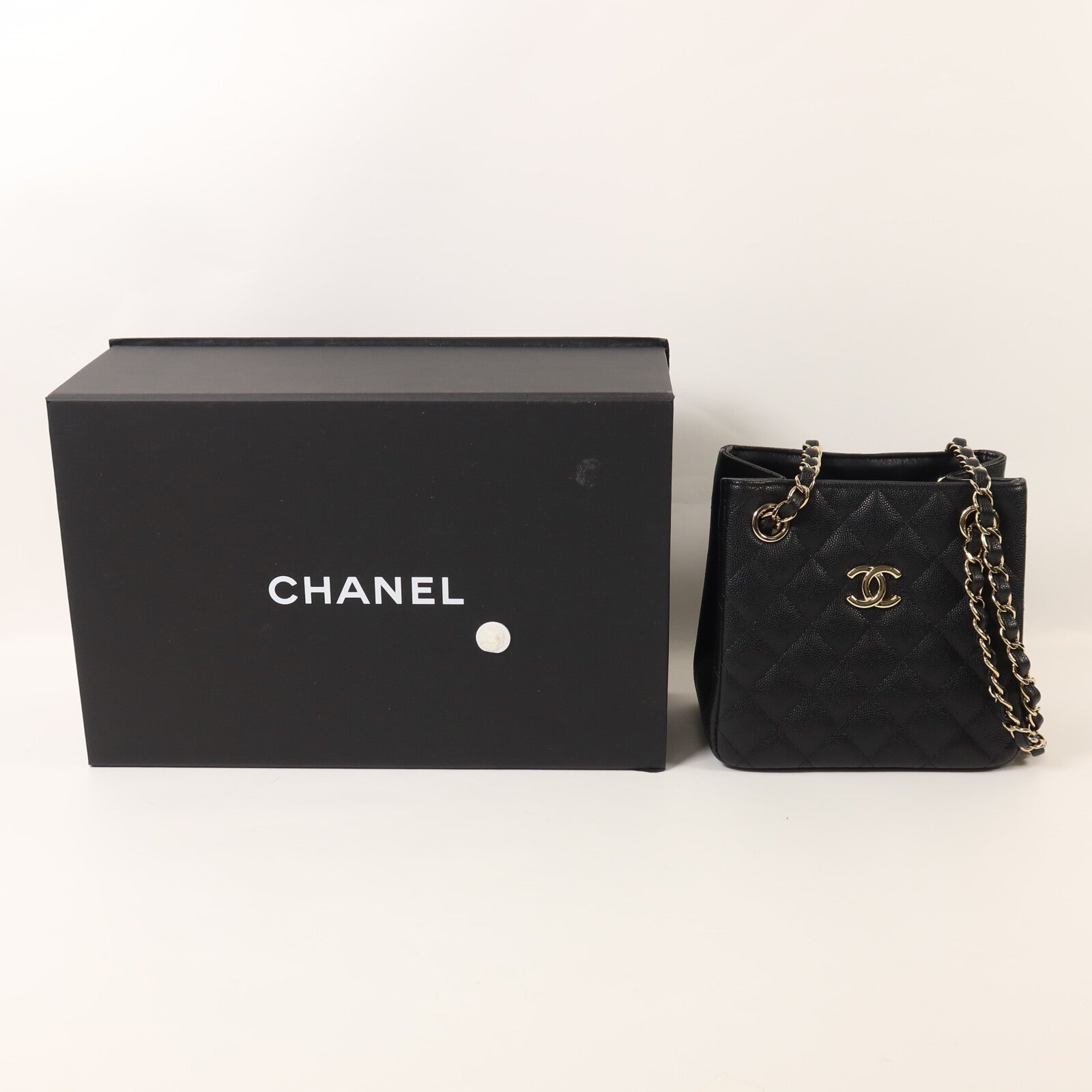 CHANEL 牛皮皮革Chain Shoulder鏈帶肩背袋