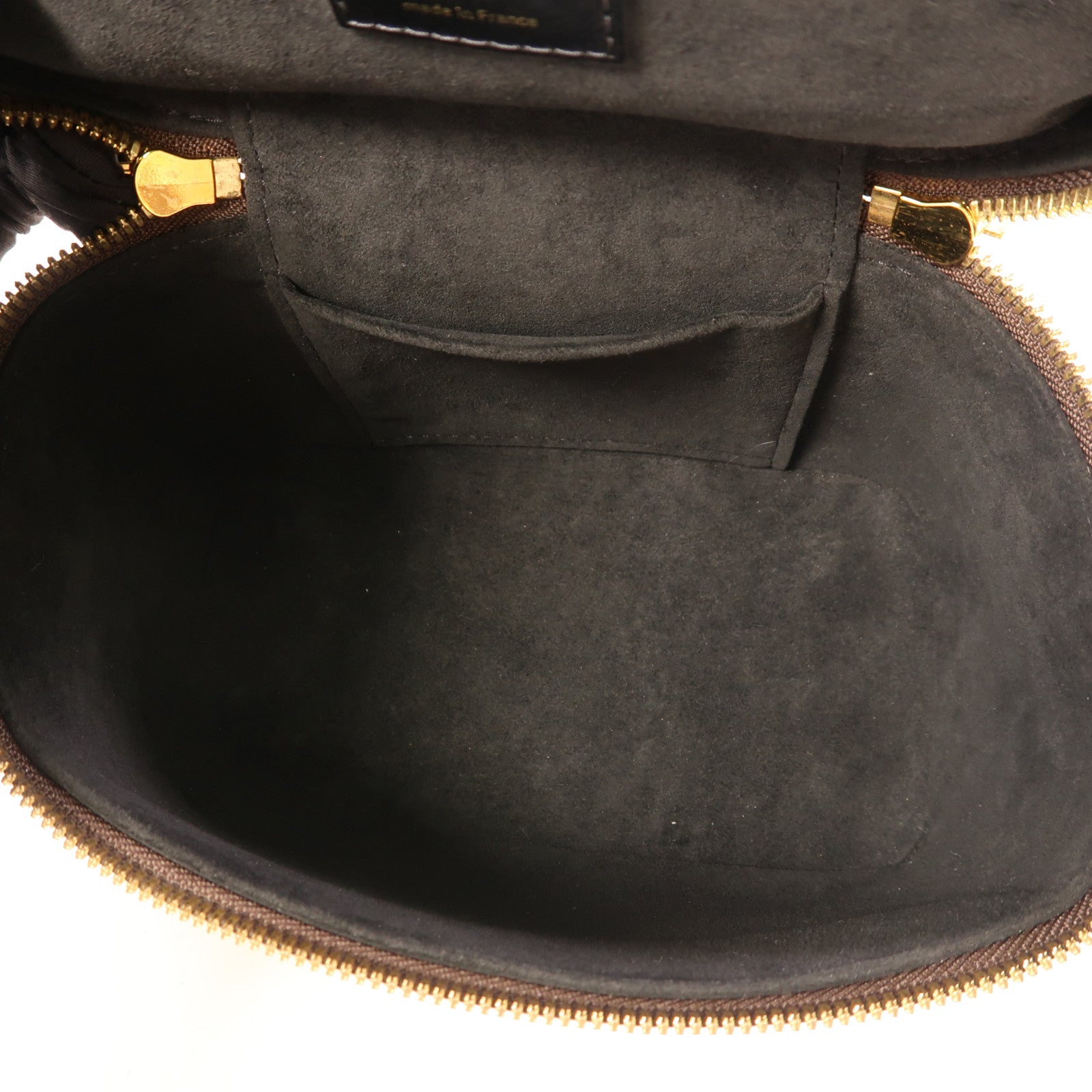 LOUIS VUITTON Monogram Reverse Vanity PM金扣手挽肩背兩用袋棕色