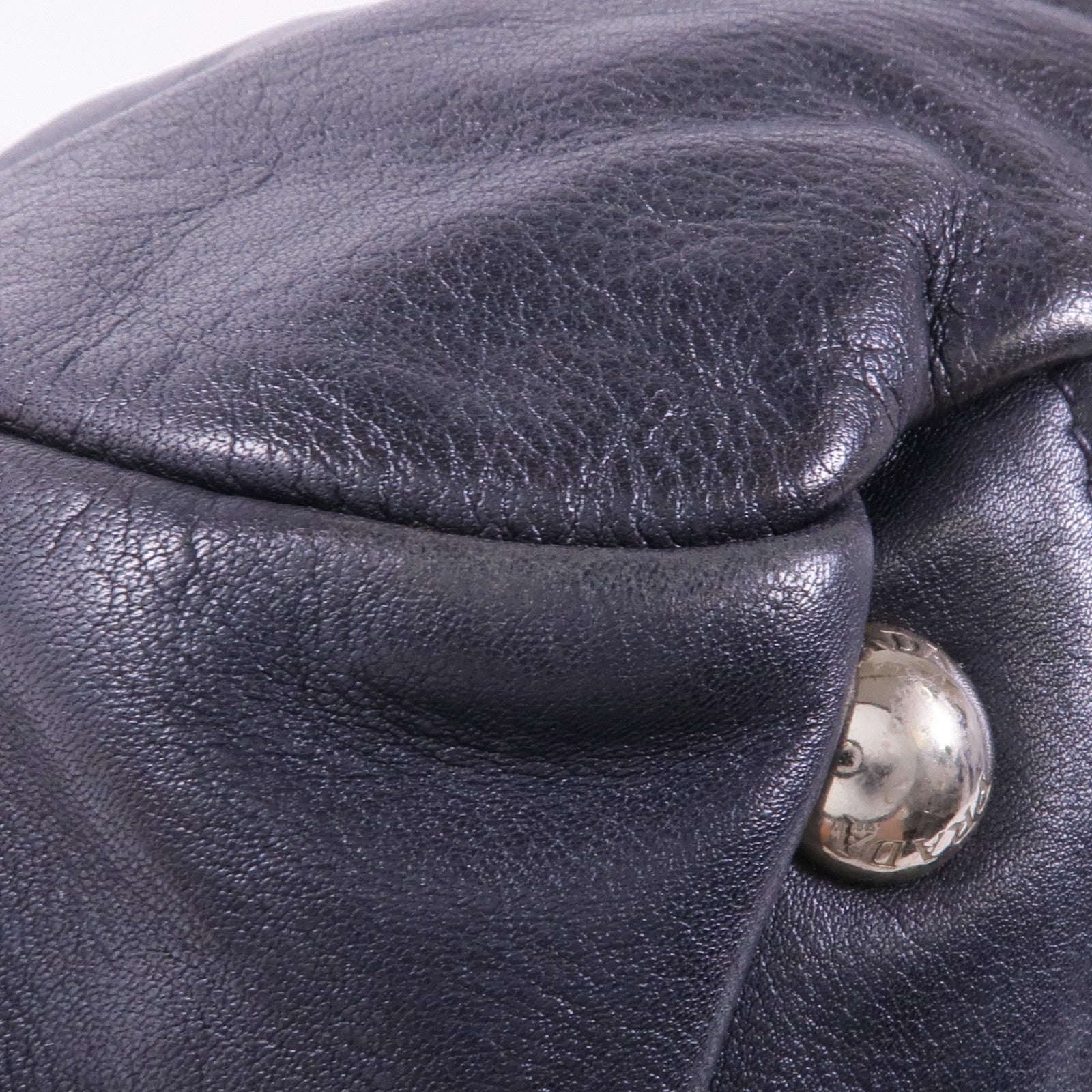 PRADA 牛皮皮革Shoulder Bag銀扣肩背袋