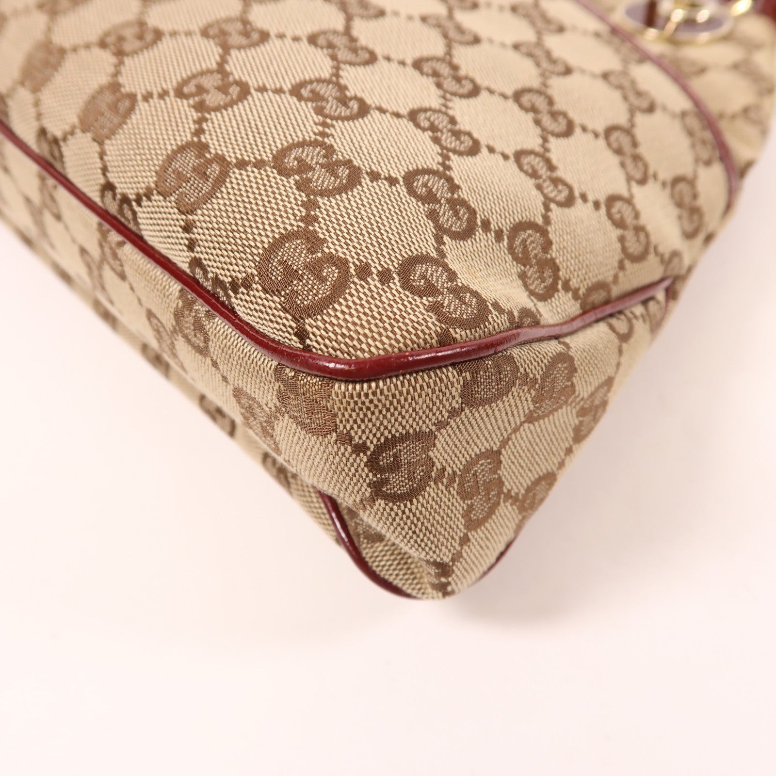 GUCCI 帆布Shoulder Bag金扣手挽袋/肩背袋