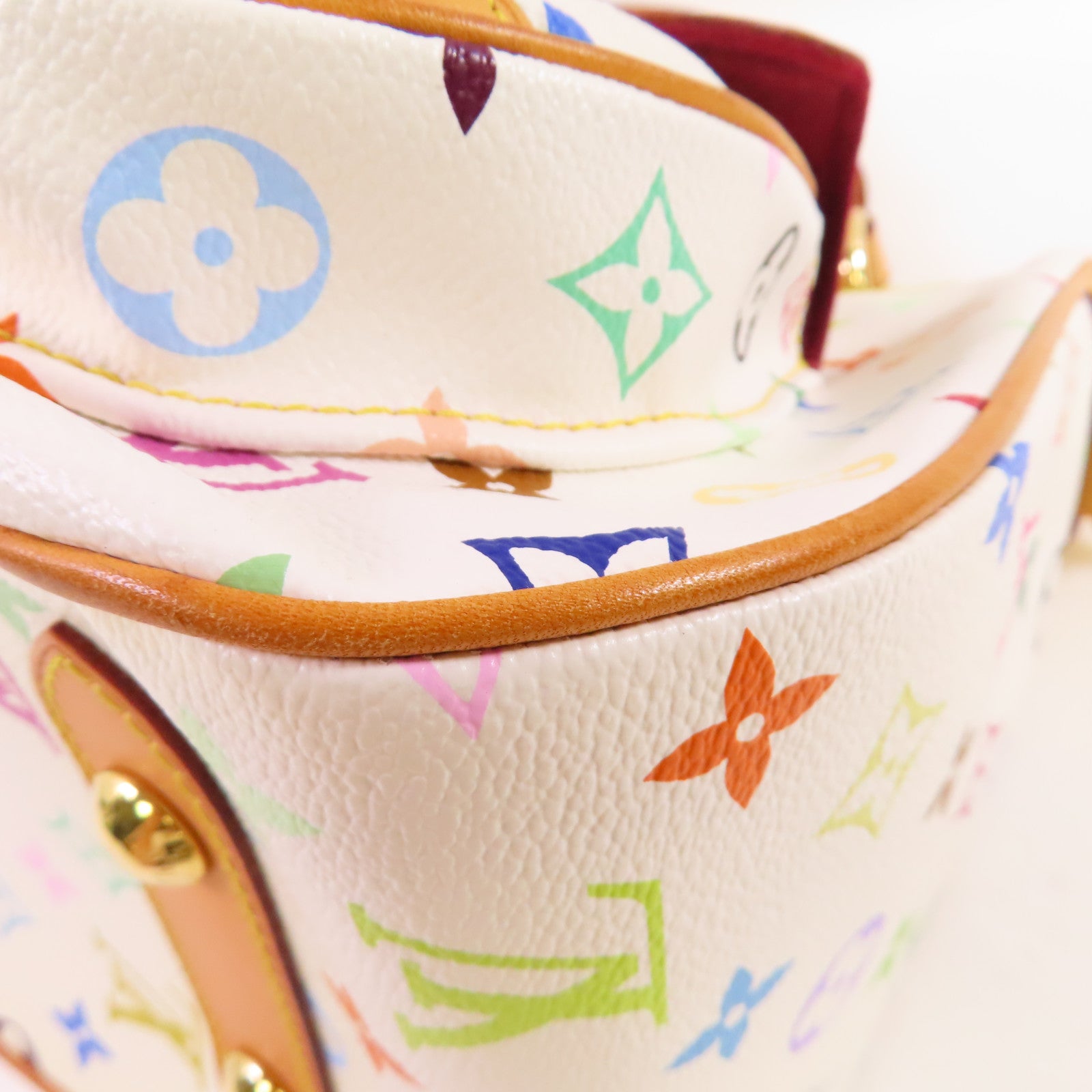 LOUIS VUITTON Monogram Multicolore Rita 2Way Shoulder Bag金扣手挽肩背兩用袋白色/彩色