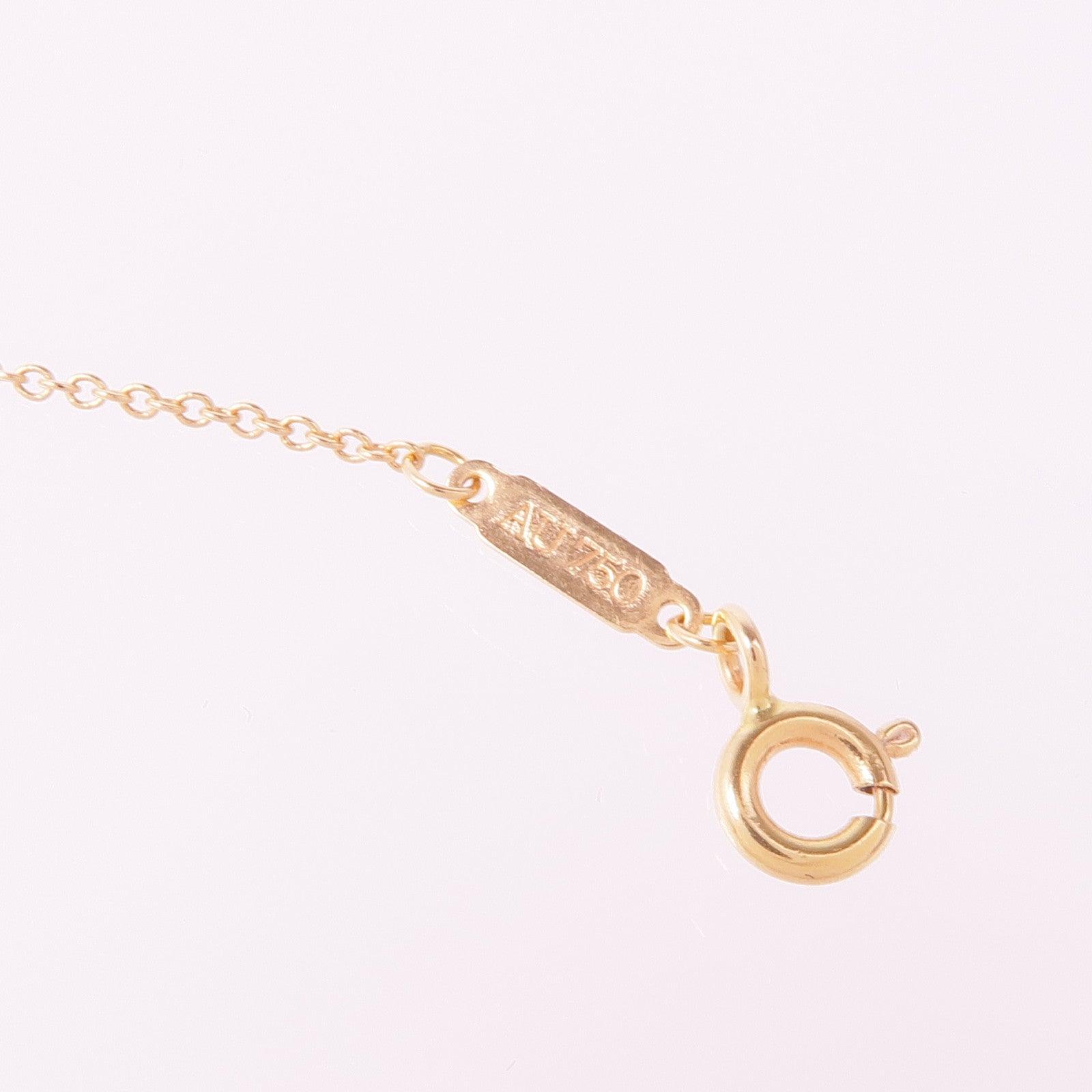 TIFFANY＆CO 18K玫瑰金T Smile Necklace項鍊
