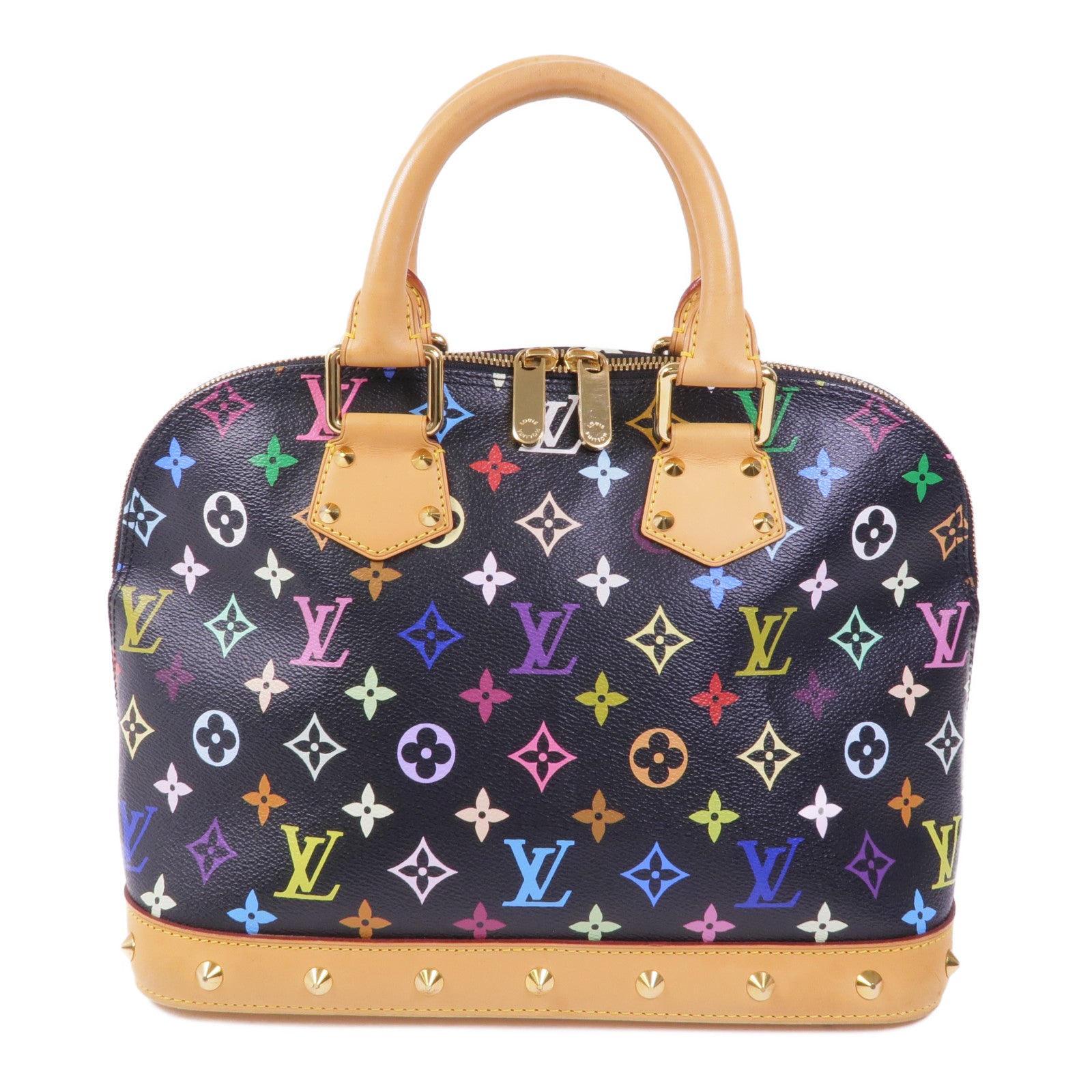 LOUIS VUITTON Monogram Multicolore Alma金扣手挽袋