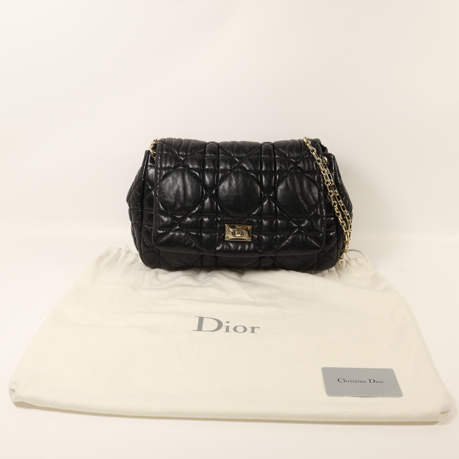 Dior 羊皮皮革Milly La Foret金扣鏈帶肩背袋