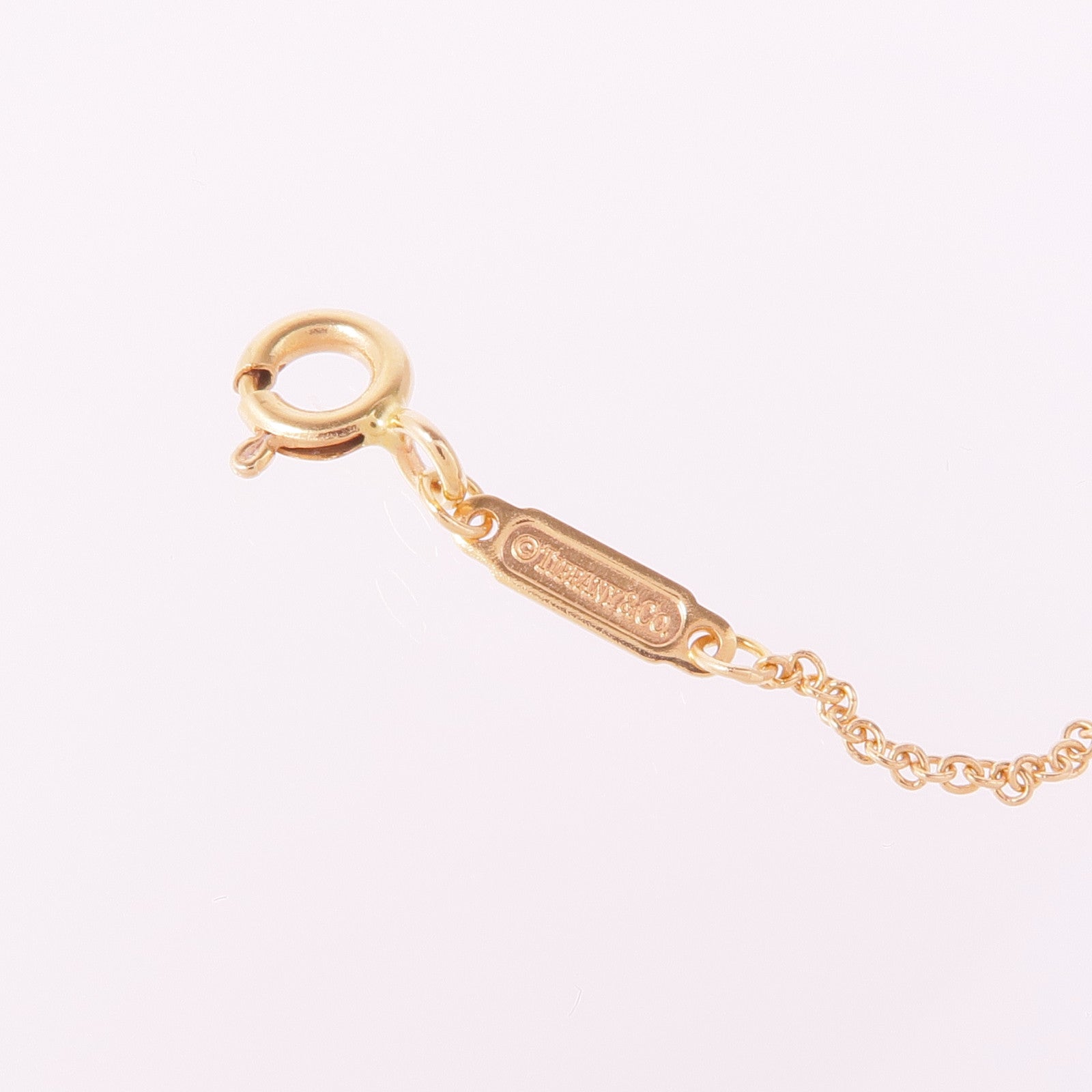 TIFFANY＆CO 18K玫瑰金T Smile Necklace項鍊