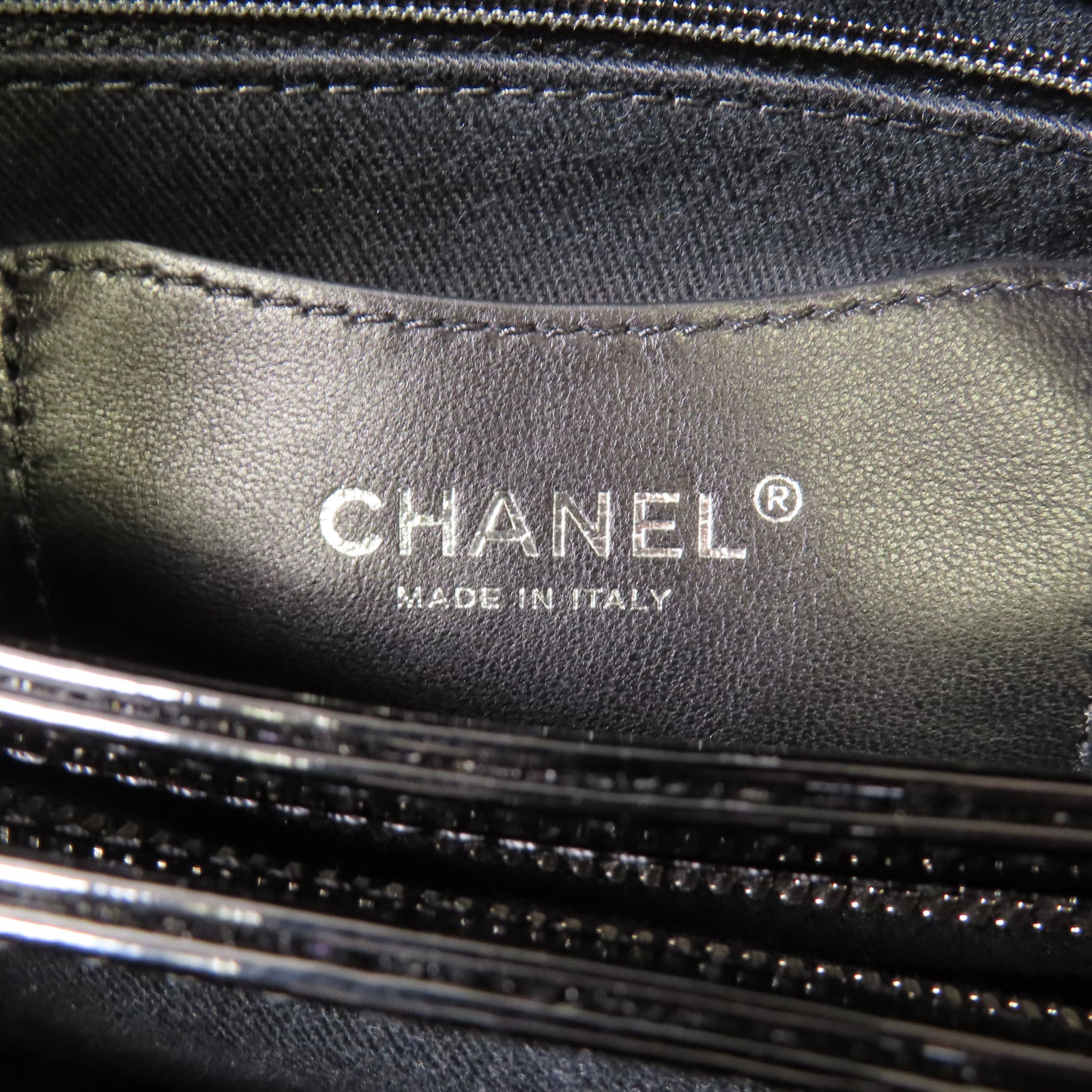 CHANEL 【激減優惠】漆皮皮革Tote Bag銀扣手挽袋