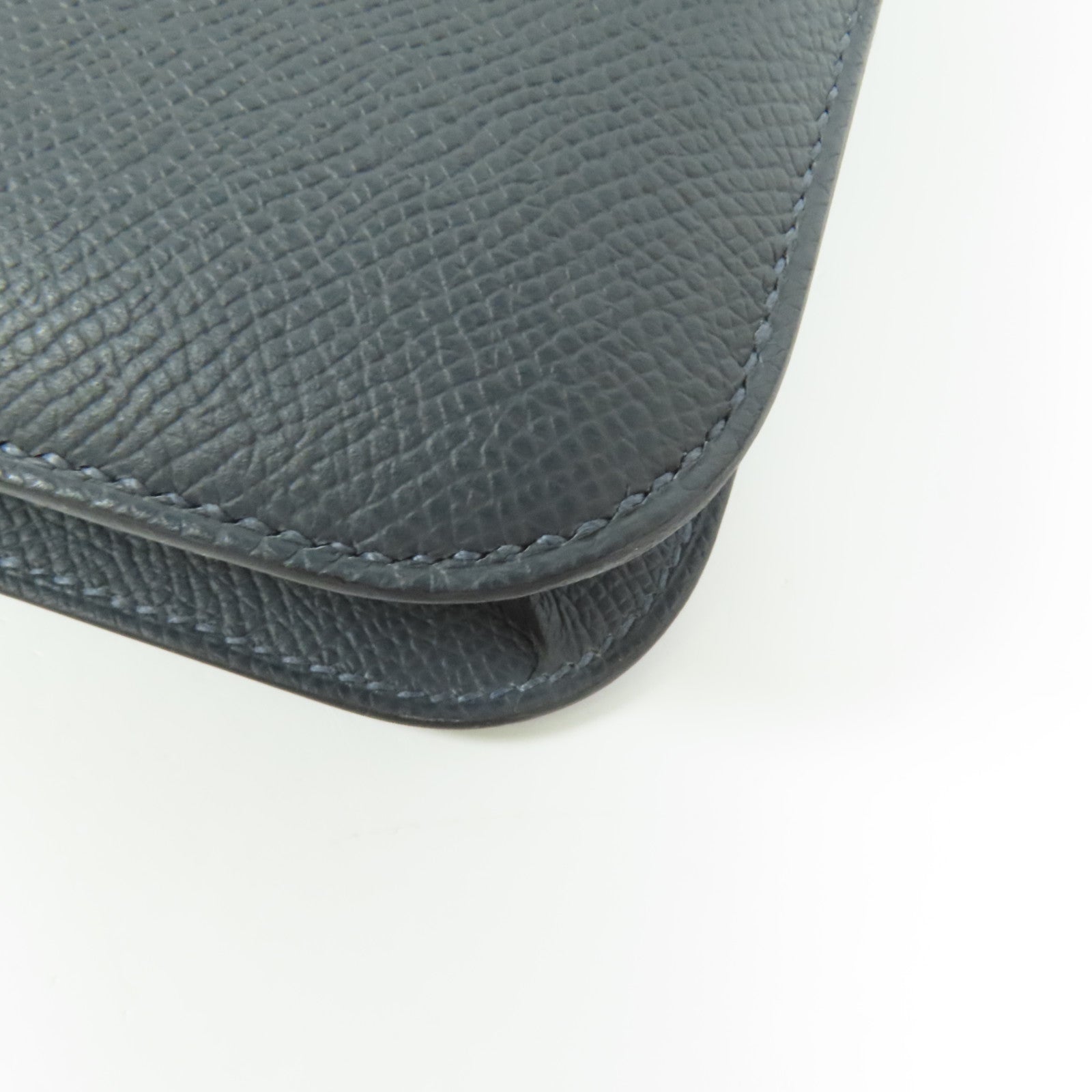 HERMES 【激減優惠】Epsom皮革Constance Elan金扣肩背袋Gris Misty
