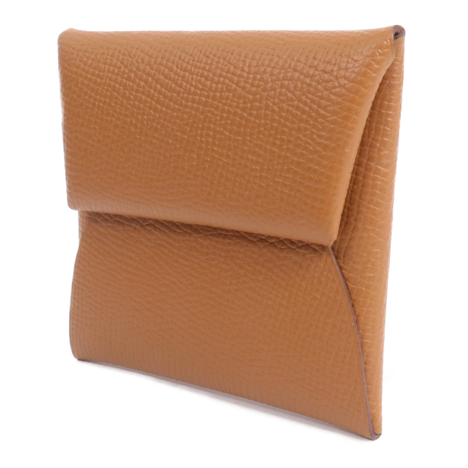 HERMES Epsom皮革Bastia零錢包Gold