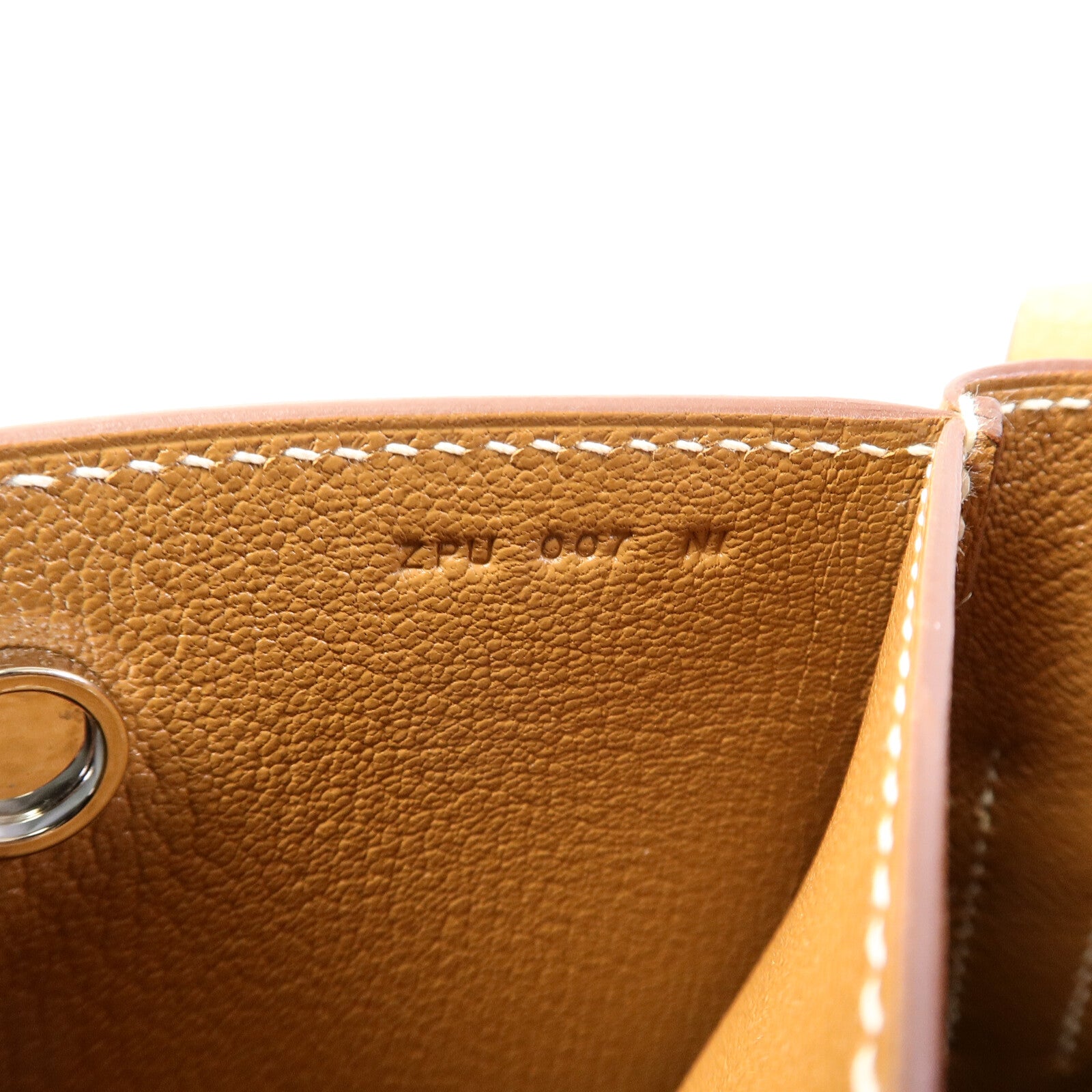 HERMES Clemence皮革Vache肩背袋Gold
