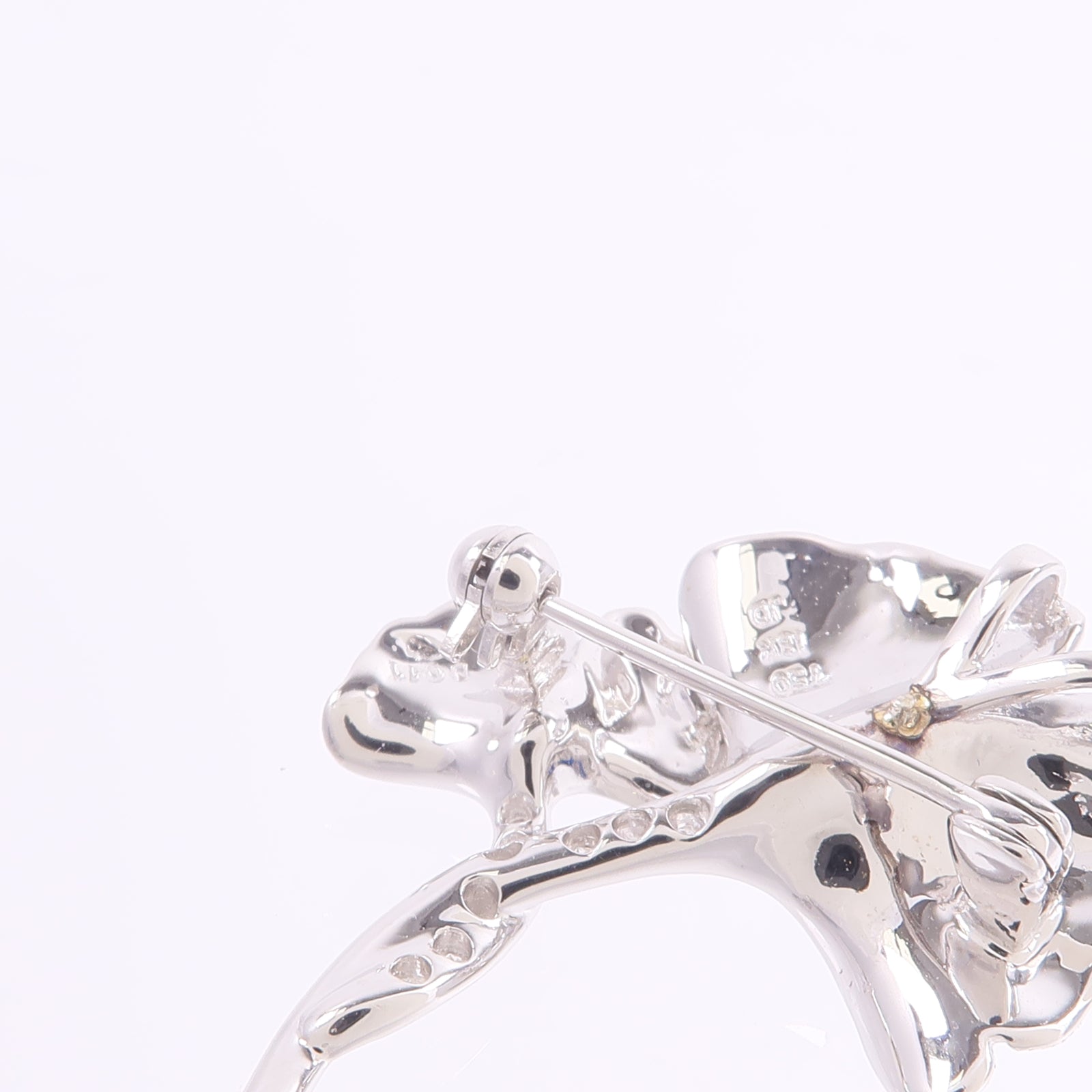 JEWELRY 18K白金Color Stone Diamond Brooch彩色寶石/鑽石胸針
