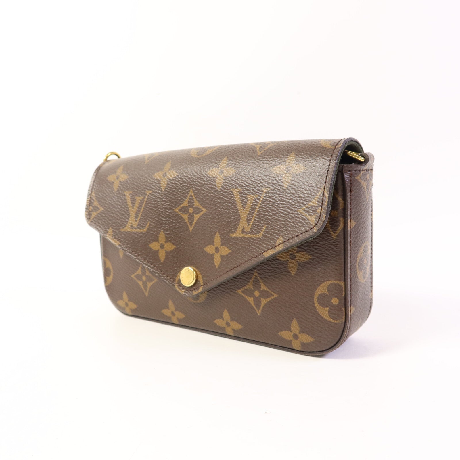 LOUIS VUITTON Monogram Felicie Strap & Go金扣肩背袋