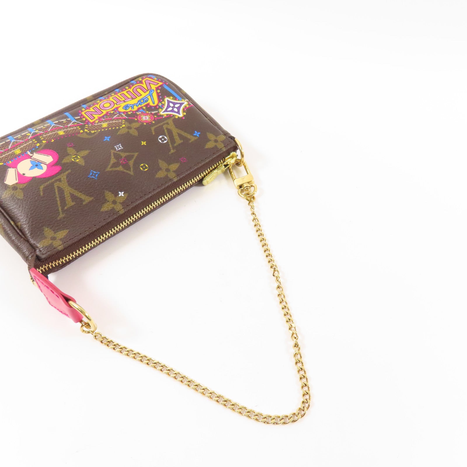 LOUIS VUITTON 【激減優惠】Monogram Mini Pochette Accessories金扣手拿包