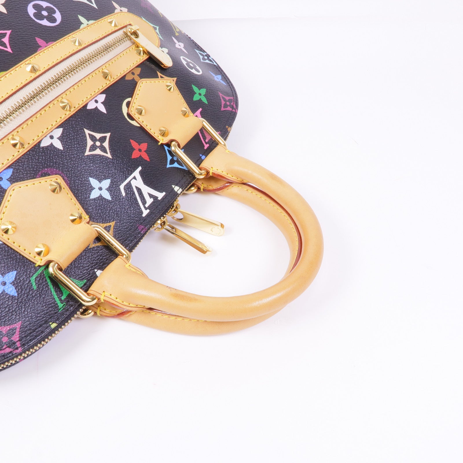 LOUIS VUITTON Monogram Multicolore Alma金扣手挽袋