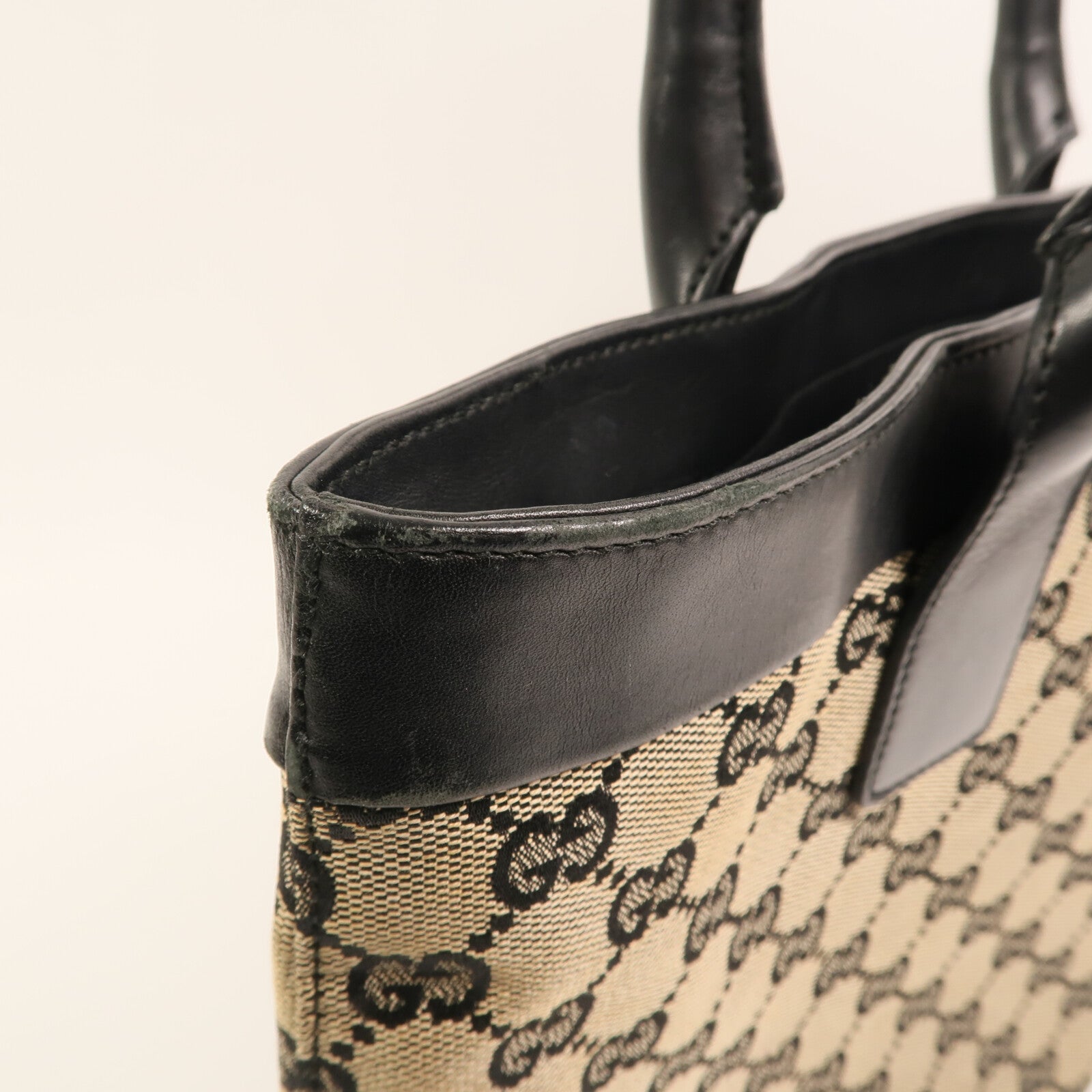 GUCCI 帆布Tote Bag金扣手挽袋