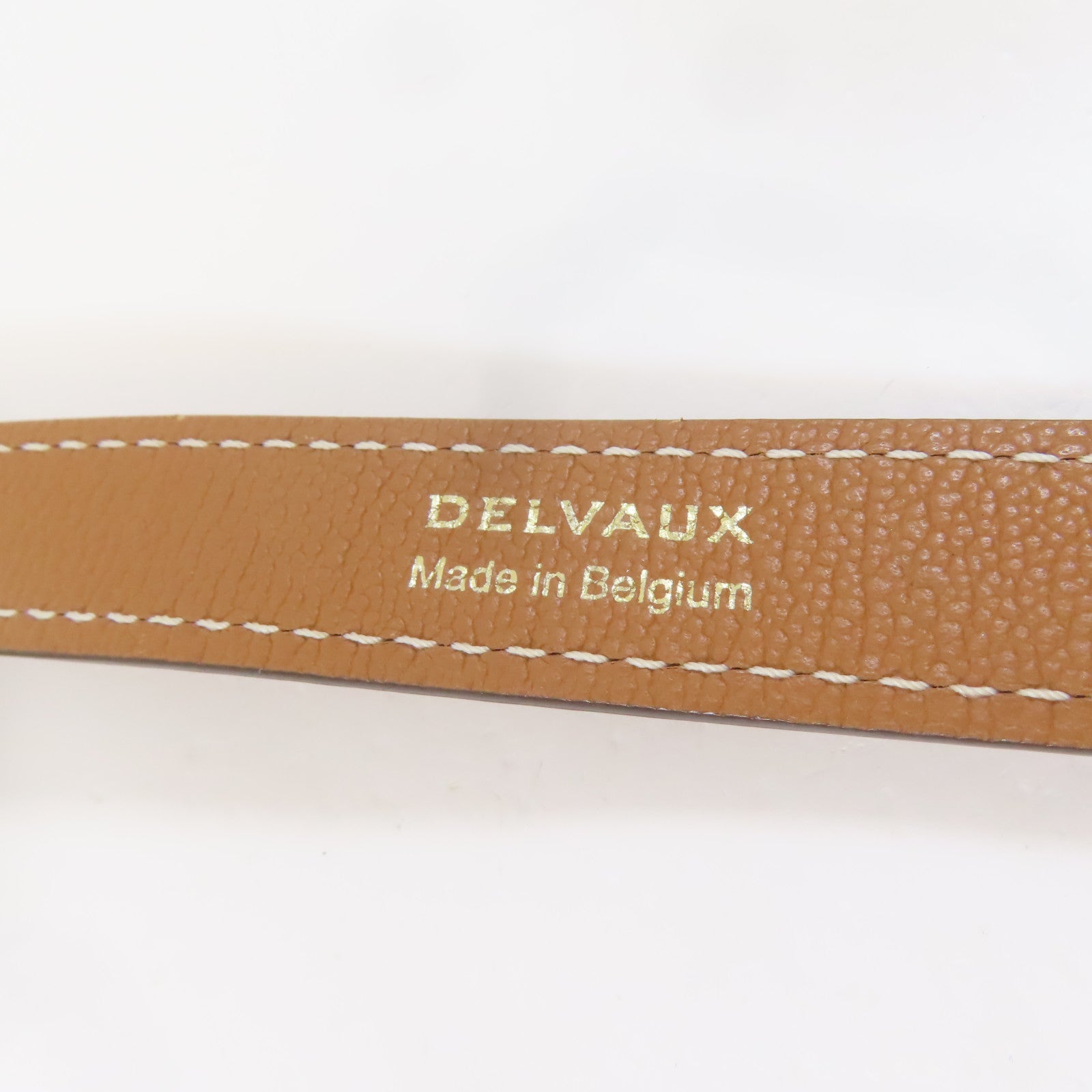 Delvaux 牛皮皮革Delvaux Pin Mini金扣手挽肩背兩用袋啡色