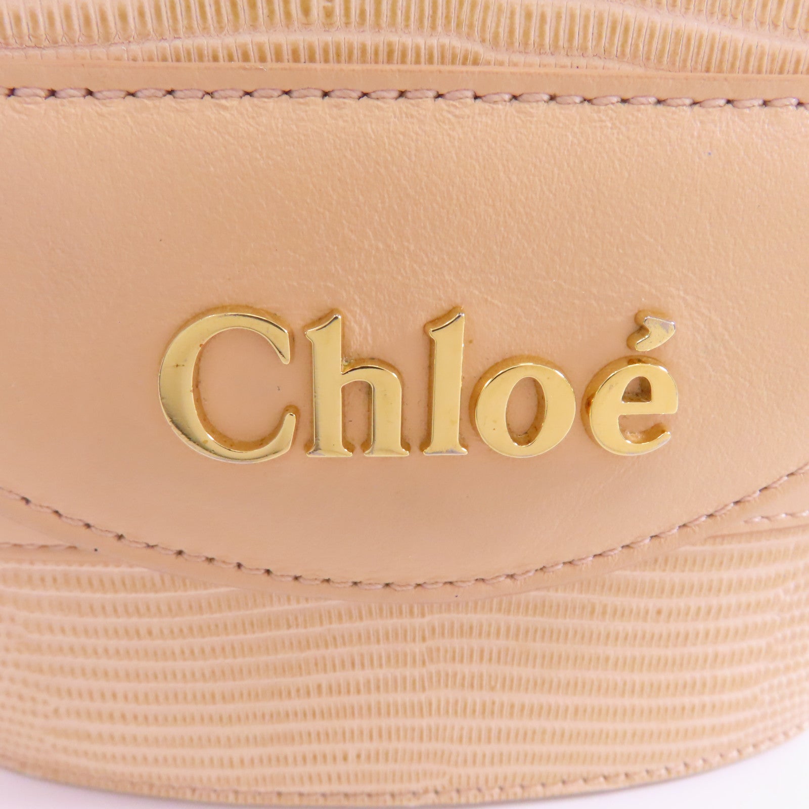 Chloe 【激減優惠】皮革Aby Lock金扣手挽鍊帶肩背兩用袋粉紅色