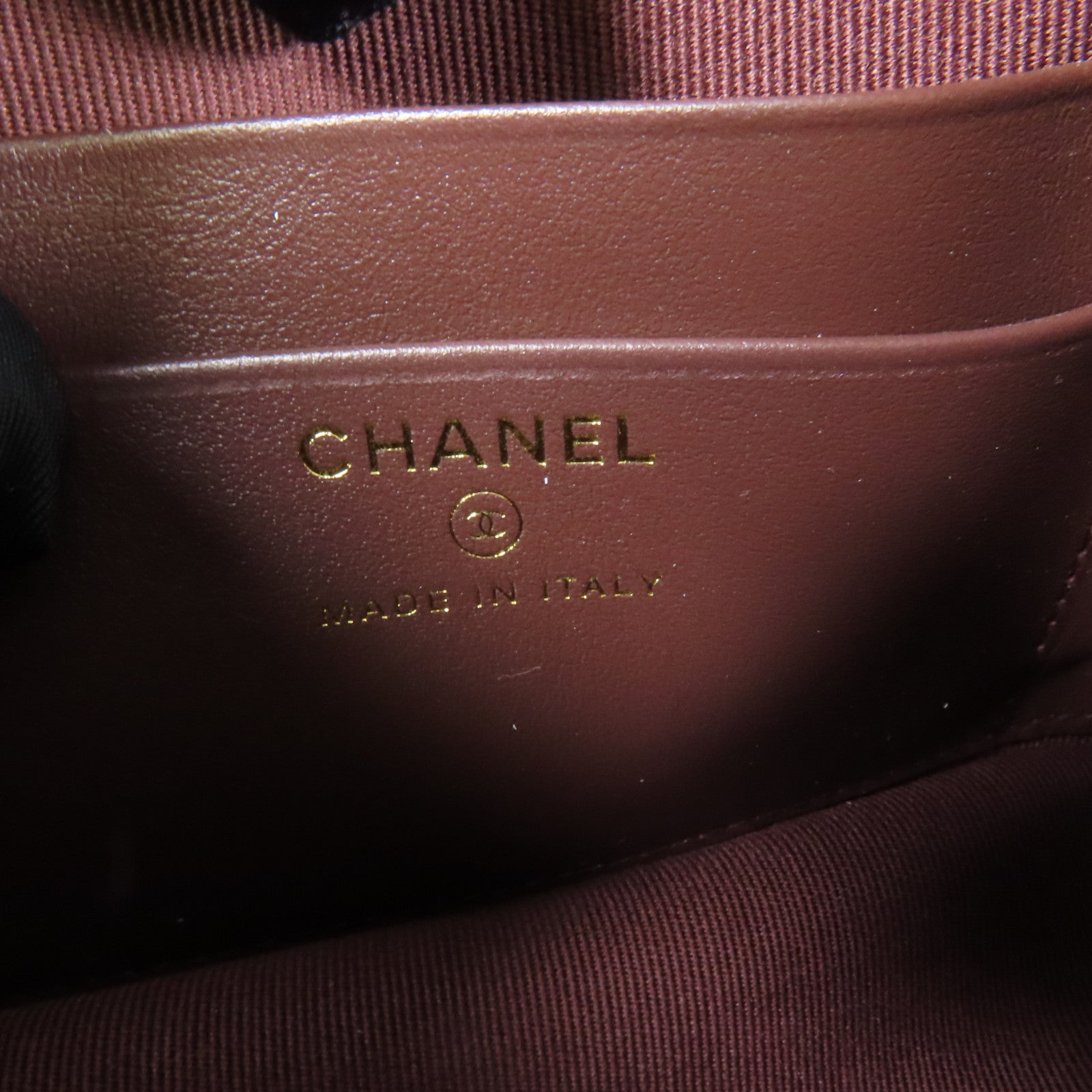 CHANEL 牛皮皮革Chain Shoulder金扣鏈帶肩背袋