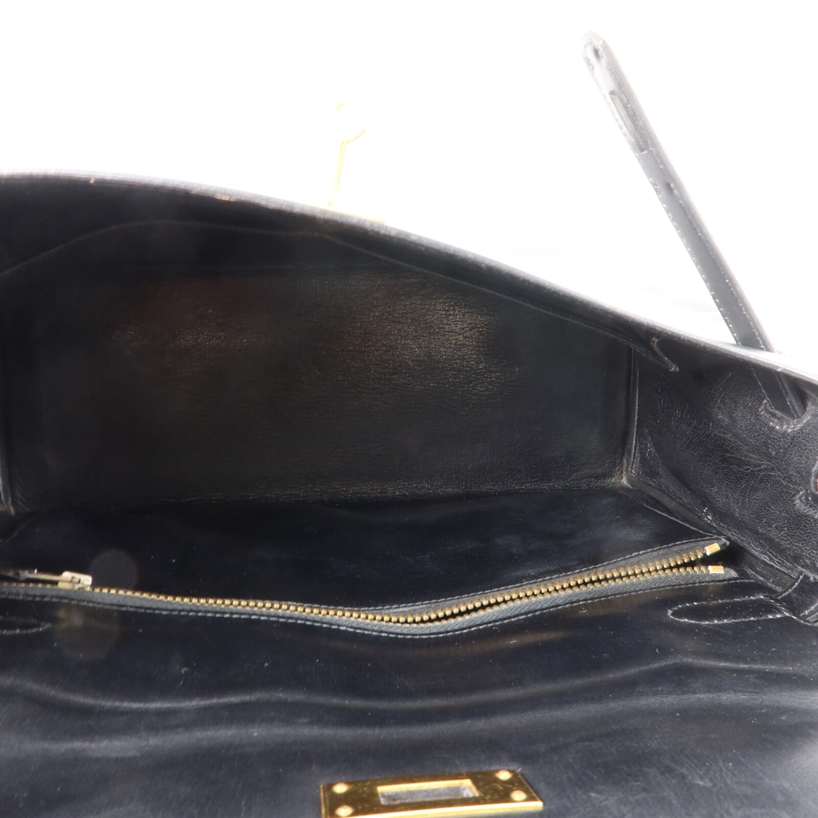 HERMES Box Calf皮革Kelly 32手挽袋Noir