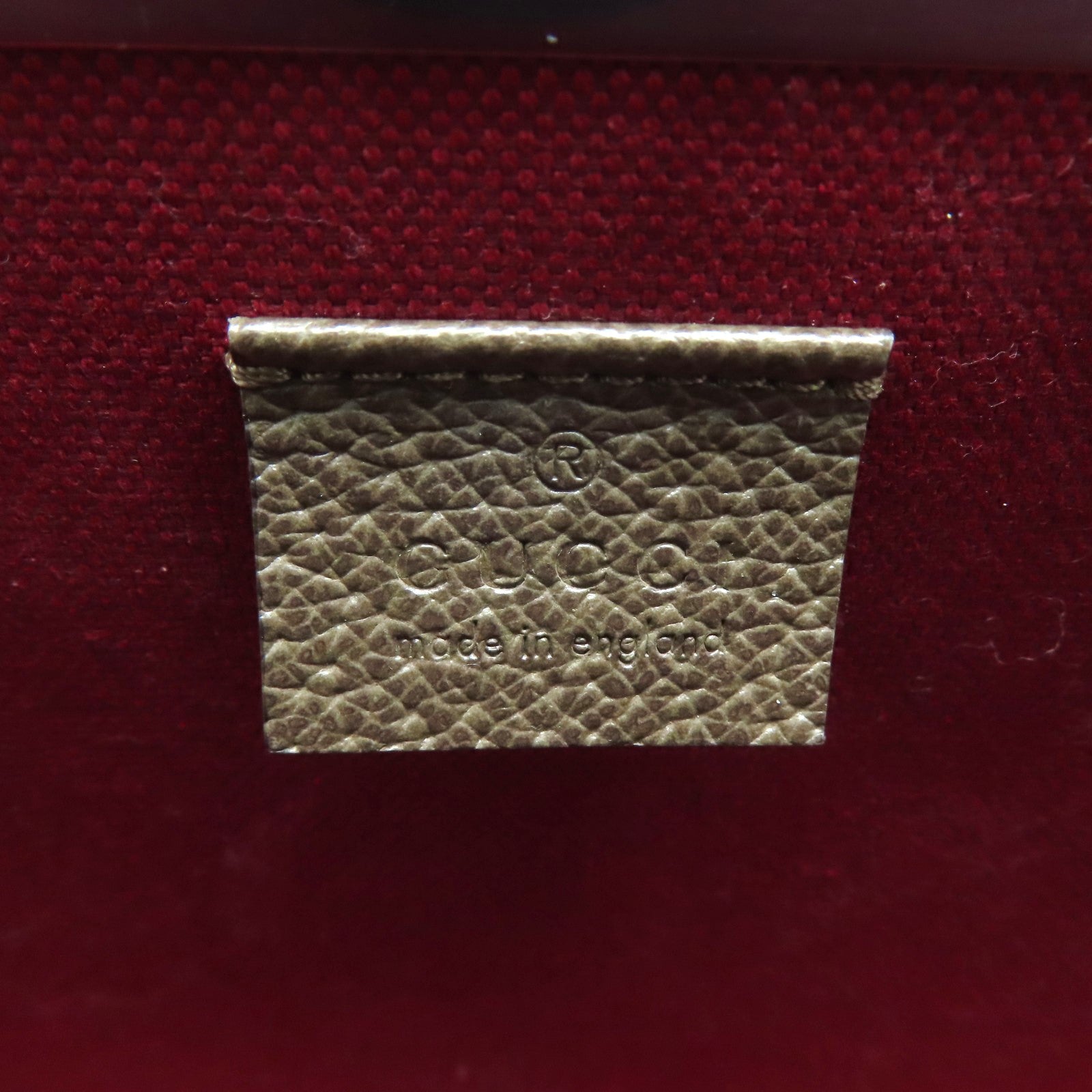 GUCCI 塗層帆布Bamboo Trunk銀扣手挽肩背兩用袋啡色