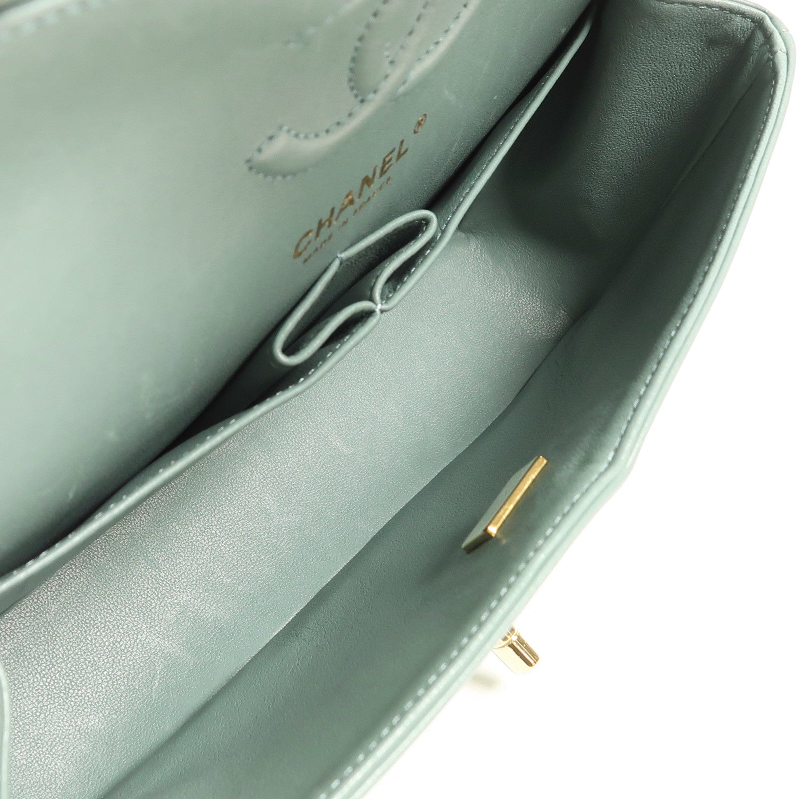 CHANEL 羊皮皮革Classic 23金扣鏈帶肩背袋