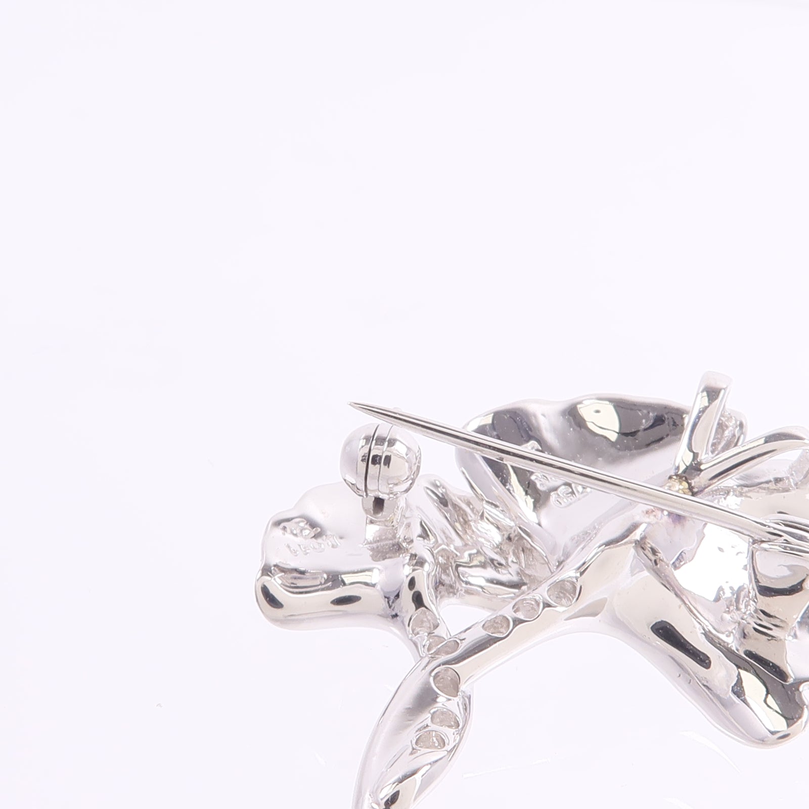 JEWELRY 18K白金Color Stone Diamond Brooch彩色寶石/鑽石胸針