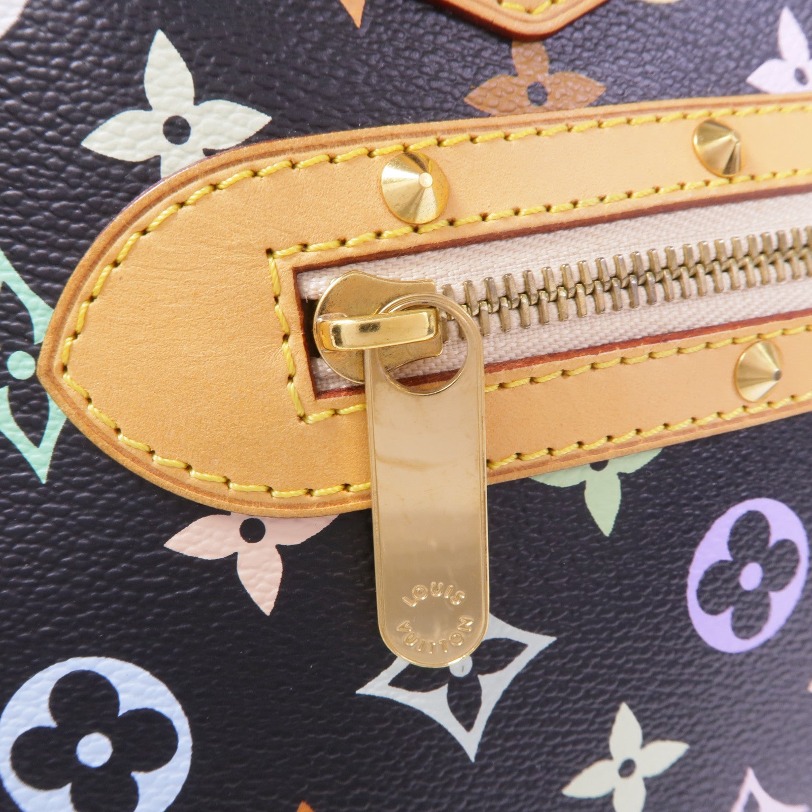 LOUIS VUITTON Monogram Multicolore Alma金扣手挽袋