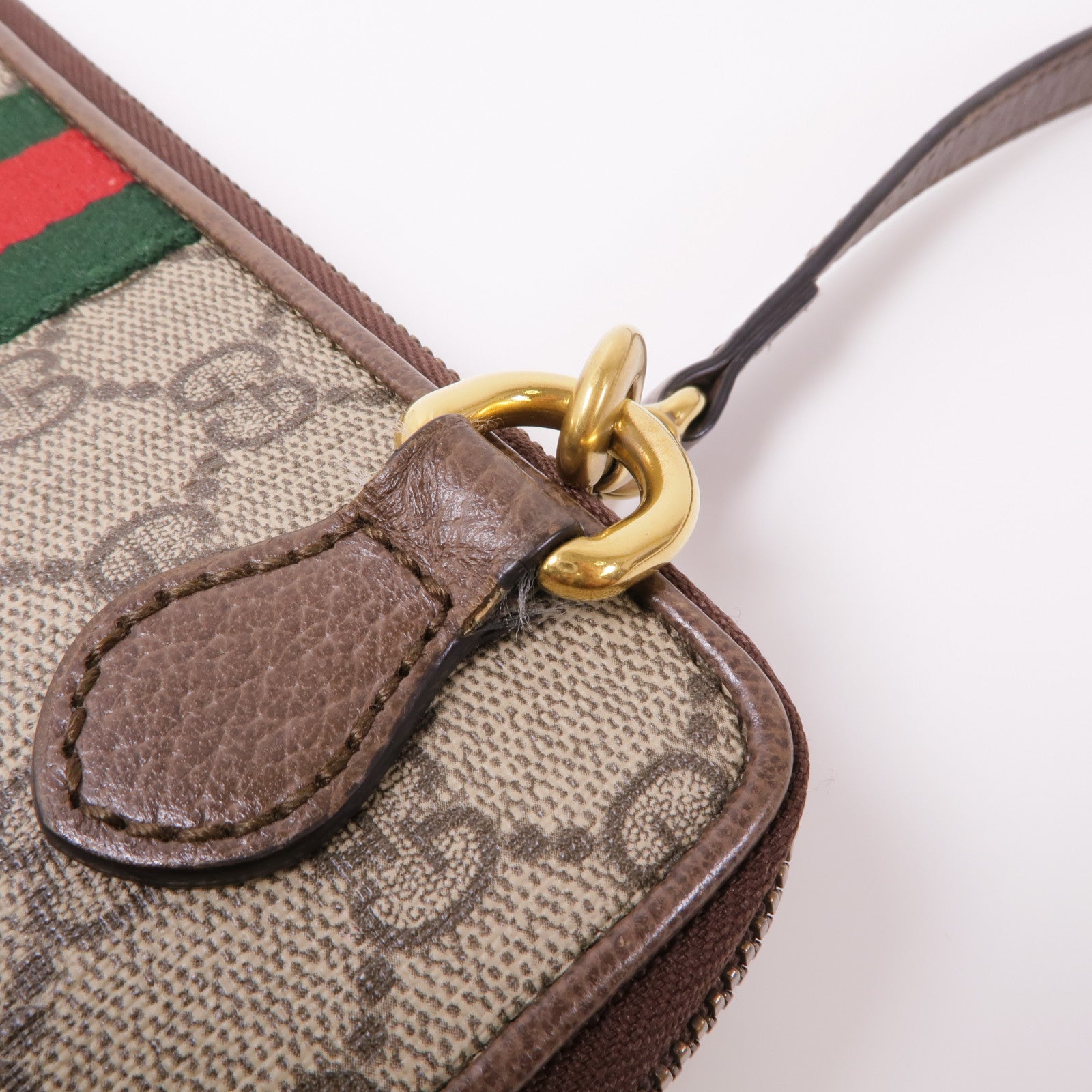 GUCCI 塗層帆布Ophidia Shoulder Bag金扣肩背袋