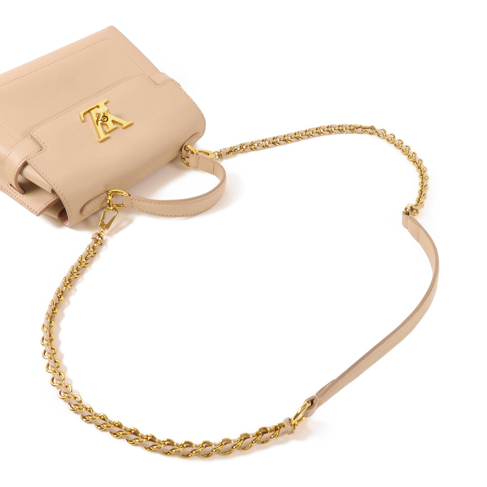 LOUIS VUITTON 牛皮皮革Lockme Ever Mini金扣手挽肩背兩用袋