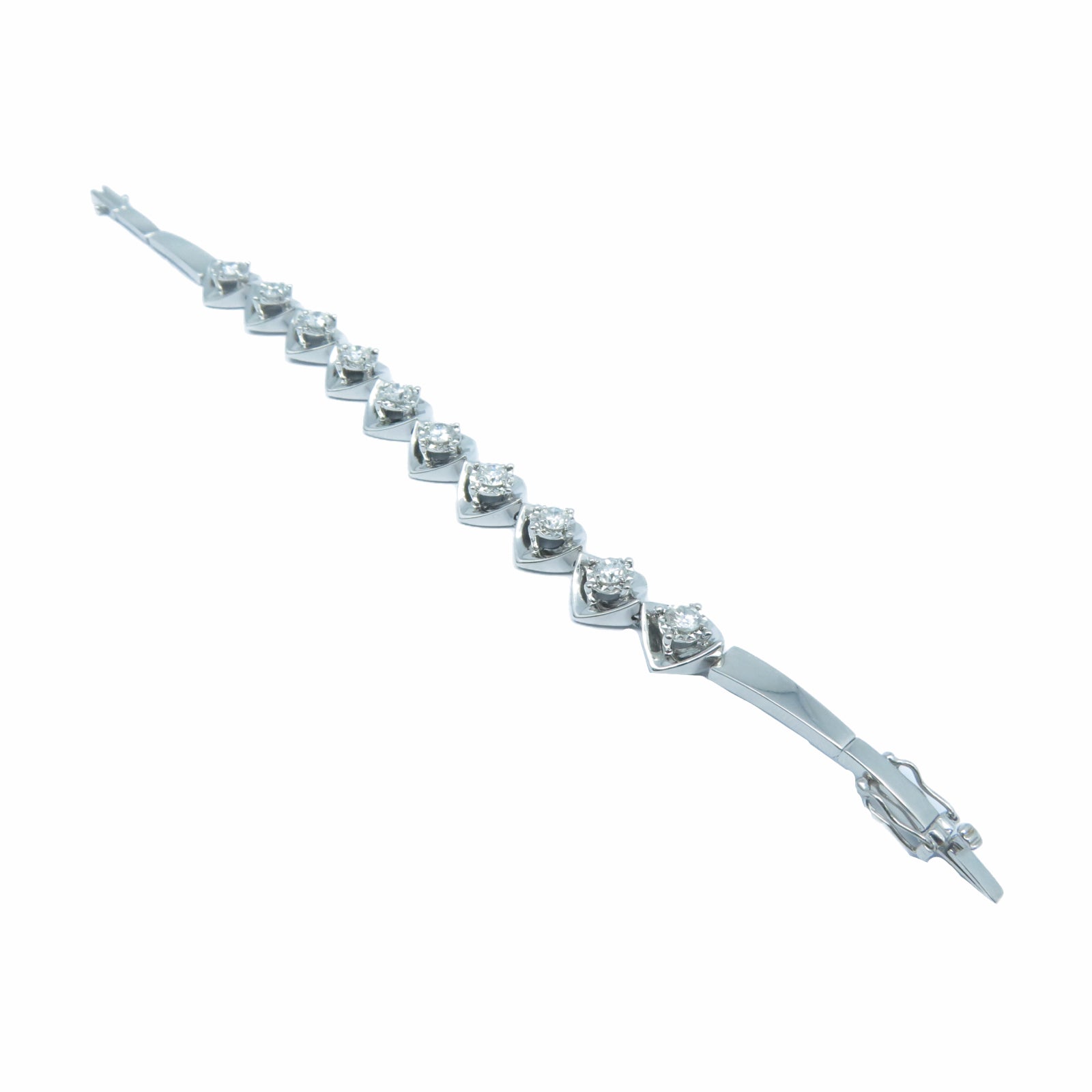 JEWELRY 【激減優惠】18K白金Diamond Bracelet 2.36ct鑽石手鏈