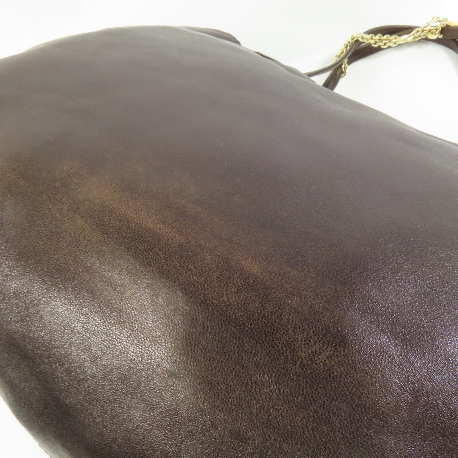 LOEWE 牛皮皮革Tote Bag金扣肩背袋
