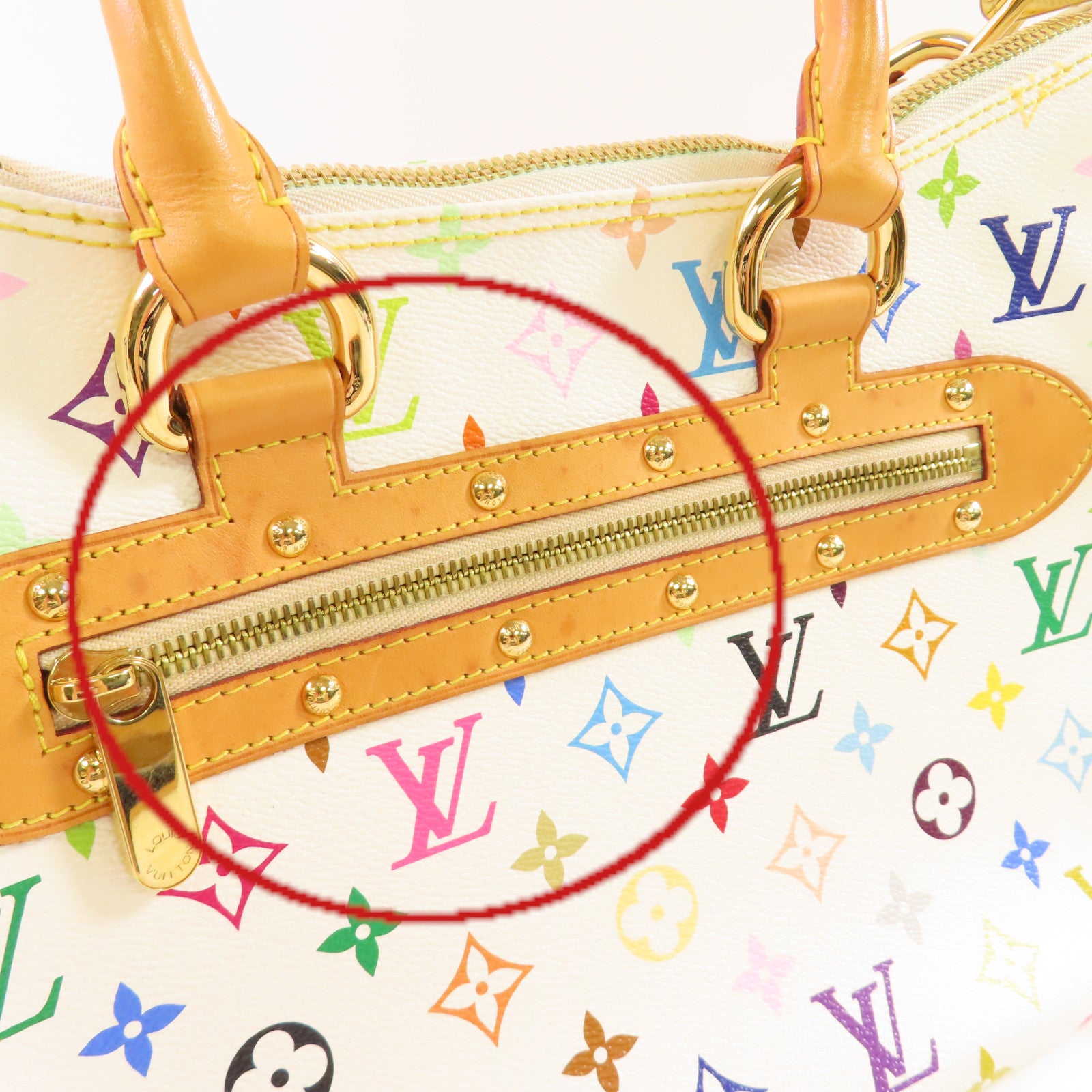 LOUIS VUITTON Monogram Multicolore Rita 2Way Shoulder Bag金扣手挽肩背兩用袋白色/彩色