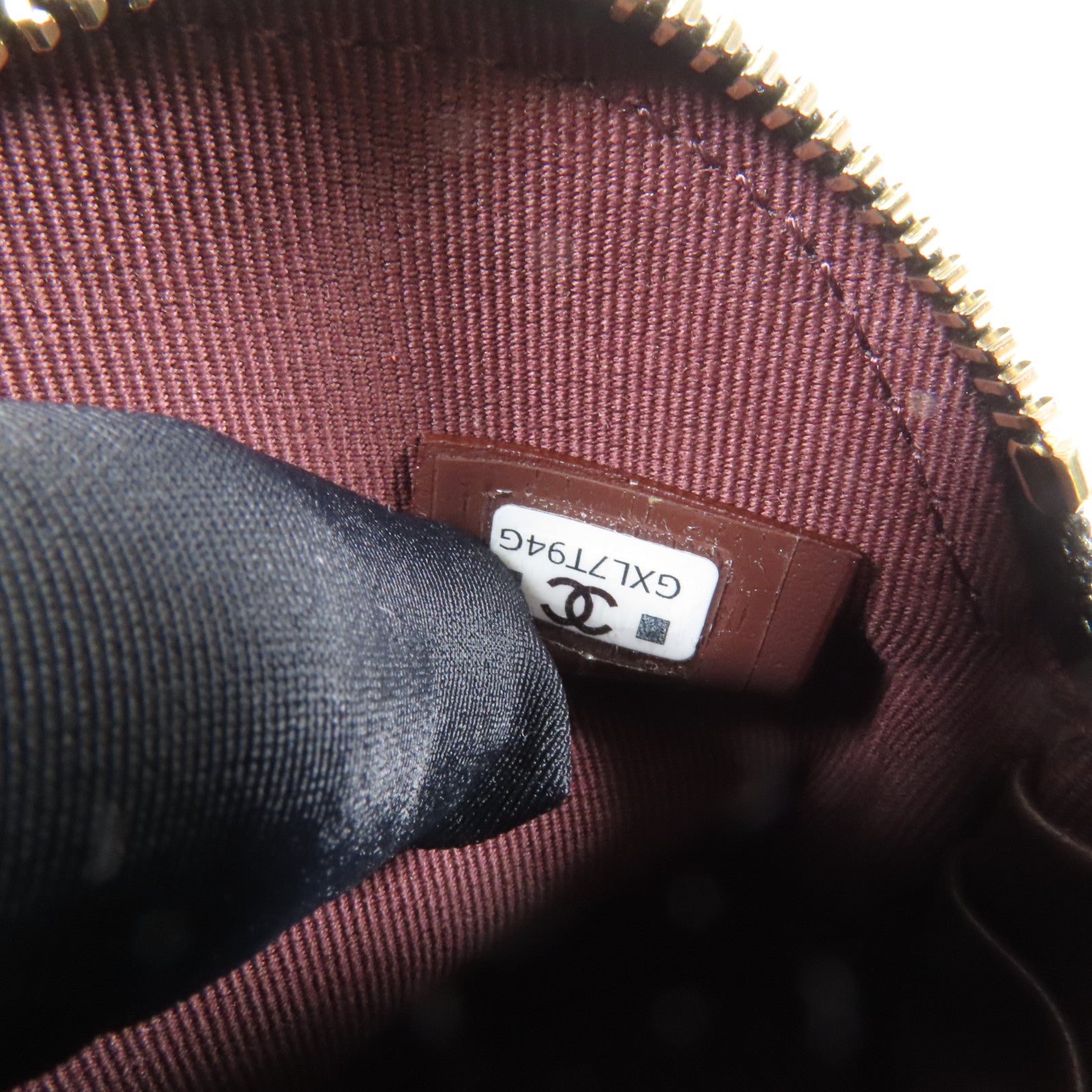 CHANEL 牛皮皮革Chain Shoulder金扣鏈帶肩背袋