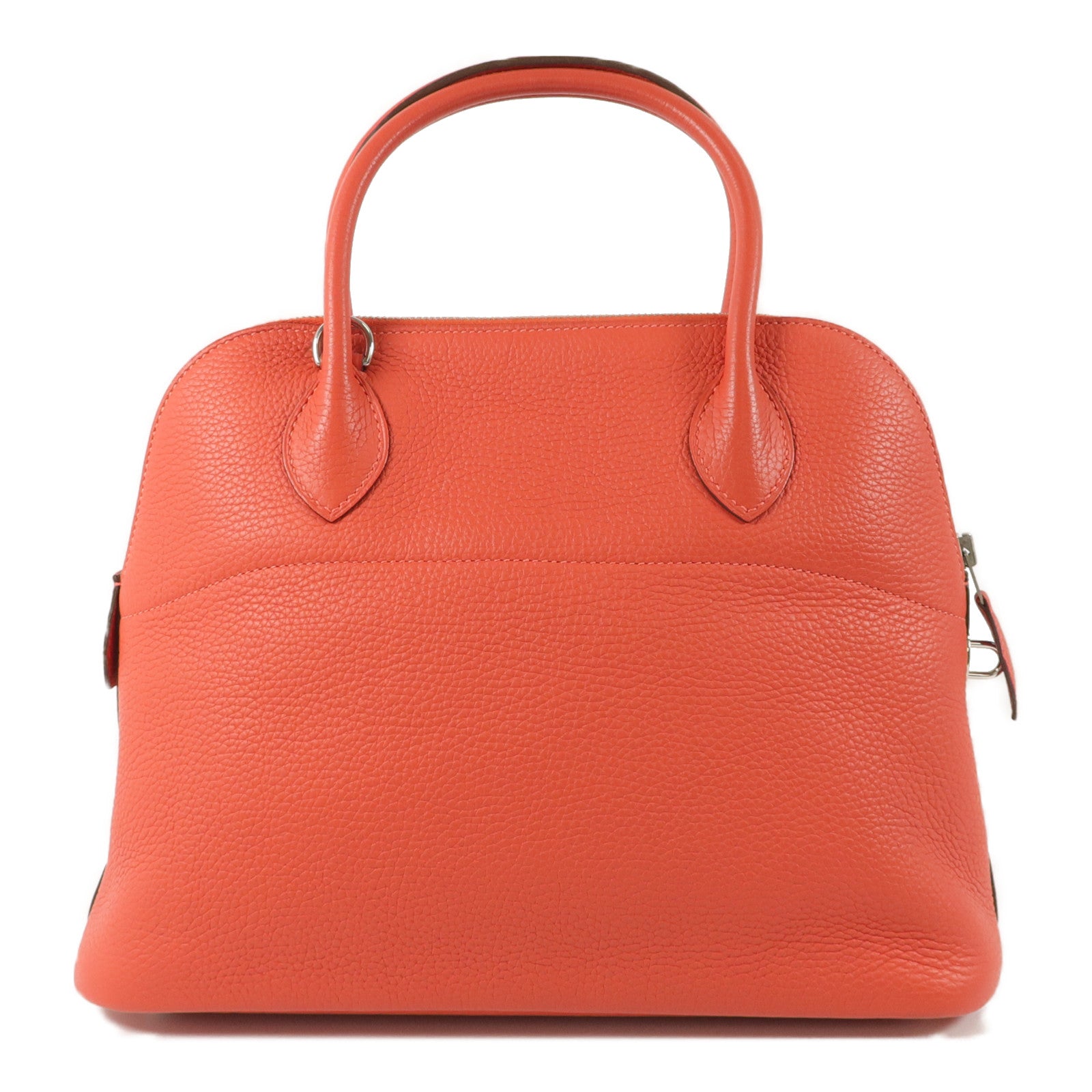 HERMES Togo皮革Bolide 31手挽袋Rouge Pivoine