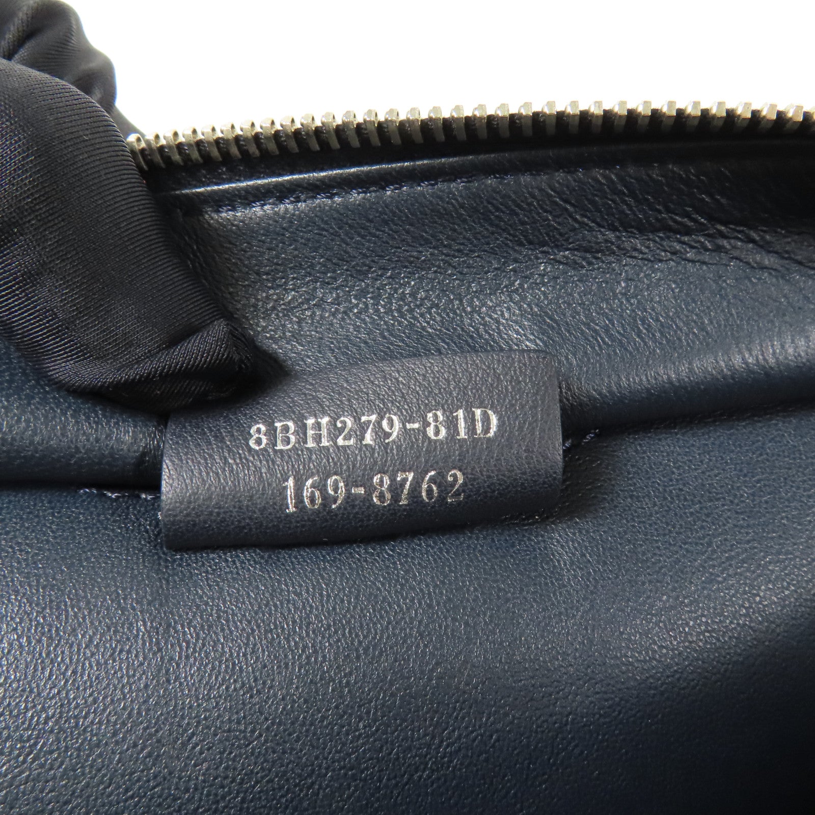 FENDI SHW 2 Way Shoulder Hand Bag Calfskin Leather Navy