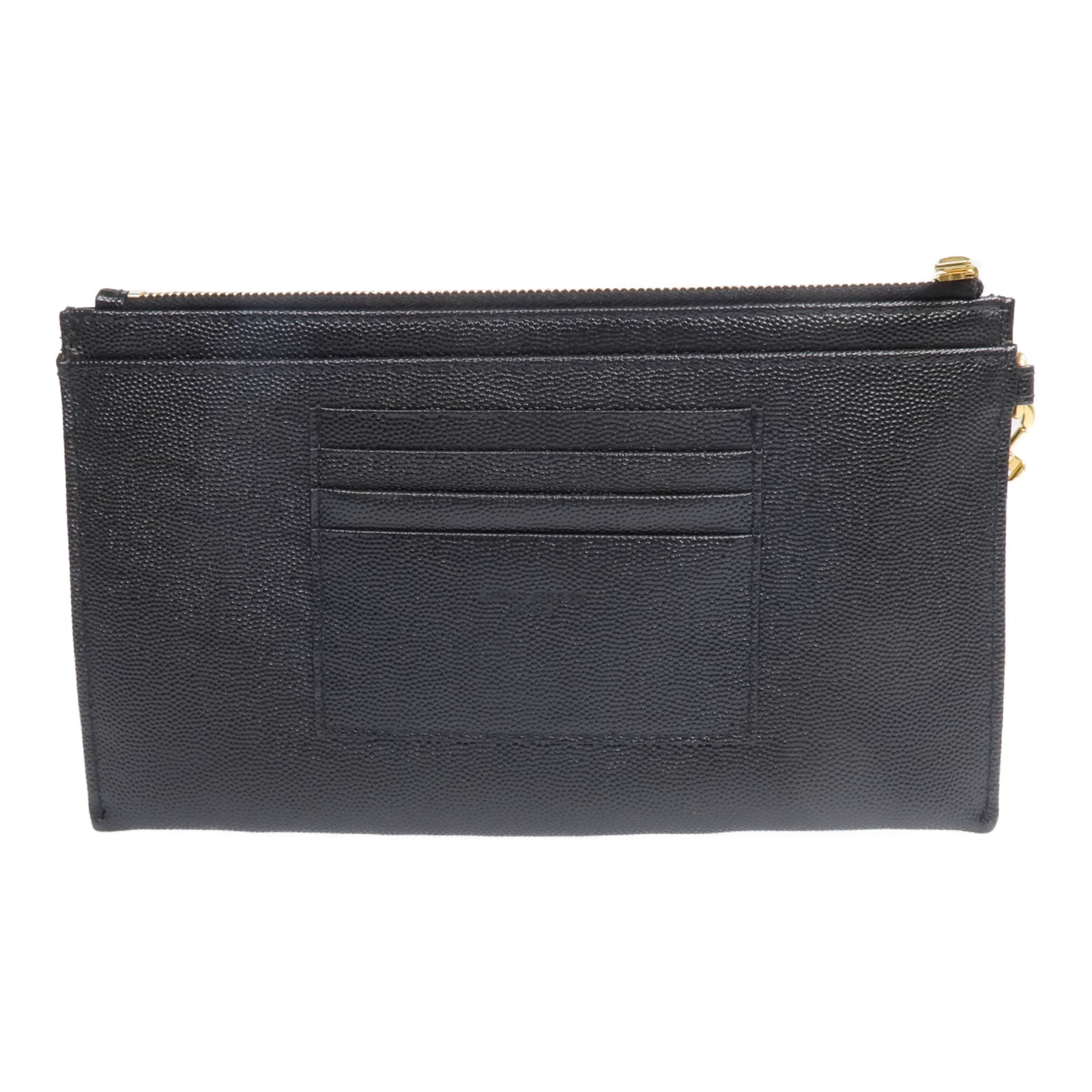 SAINT LAURENT 牛皮皮革Bill Large Pouch金扣手拿包