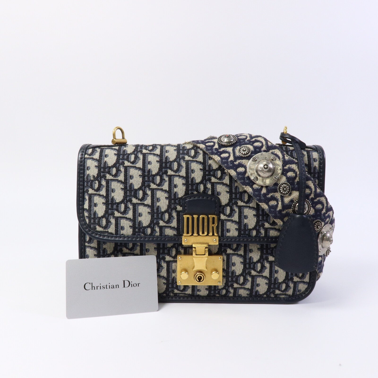 Dior 帆布Dioraddict Flap Bag肩背袋