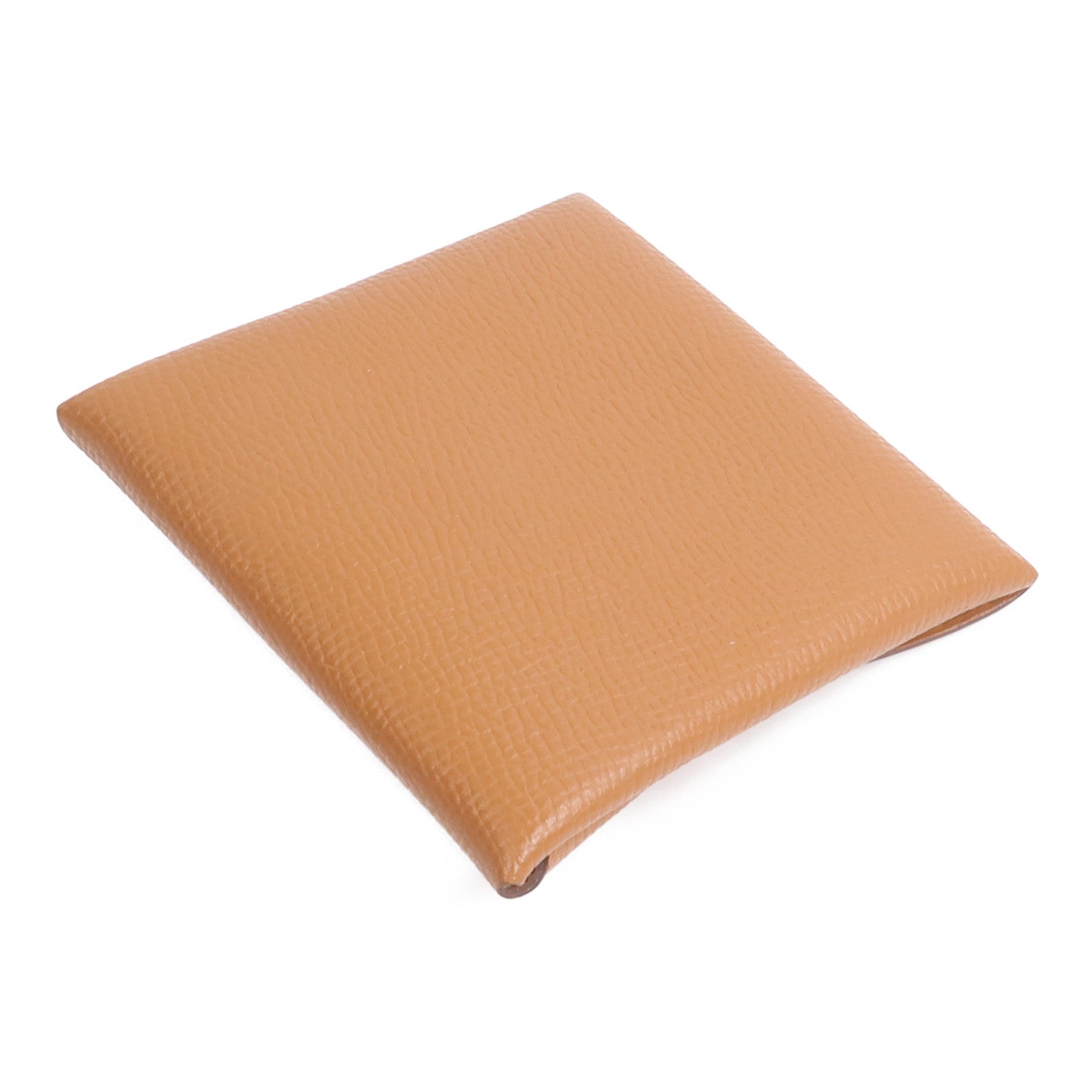 HERMES Epsom皮革Bastia零錢包Gold
