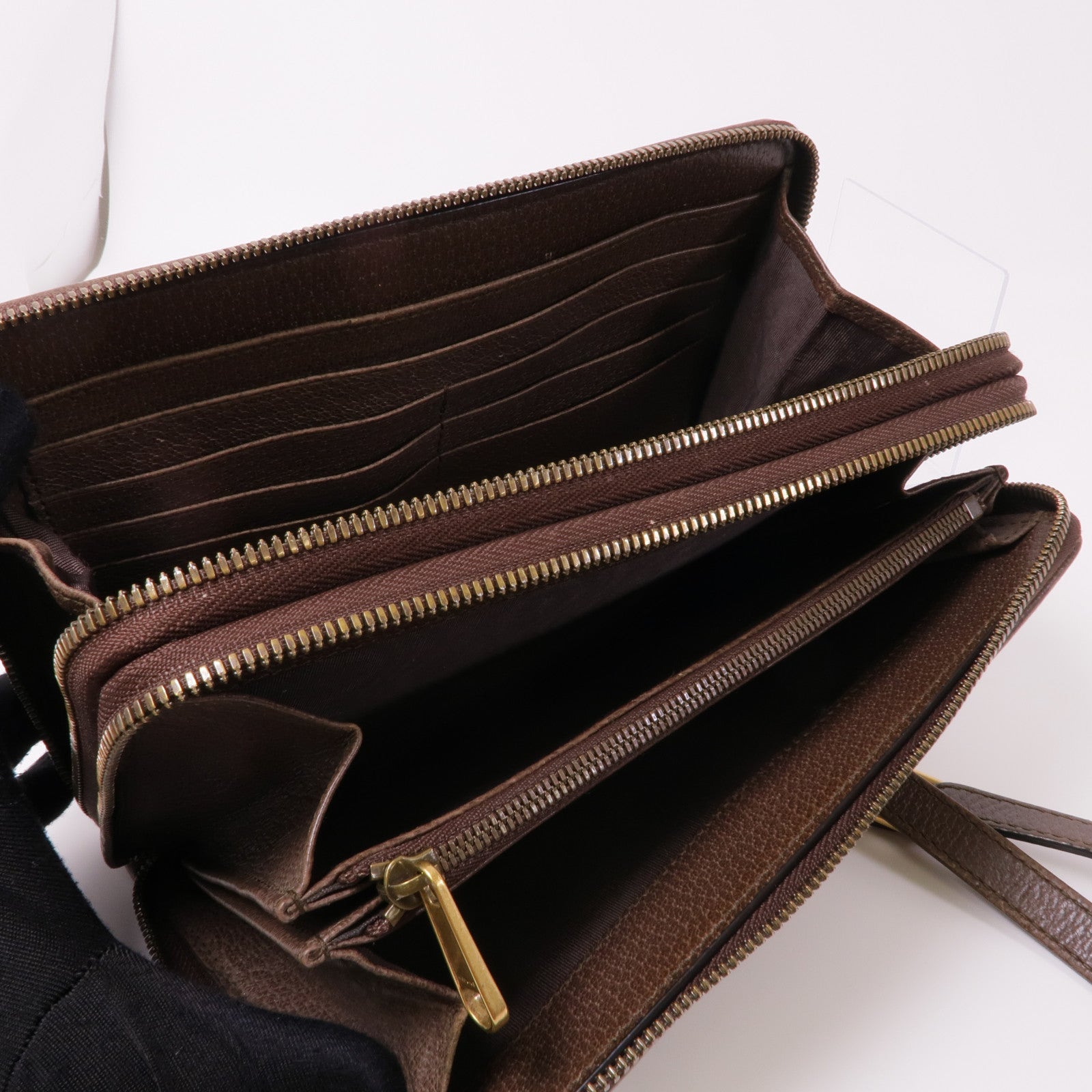 GUCCI 塗層帆布Ophidia Shoulder Bag金扣肩背袋