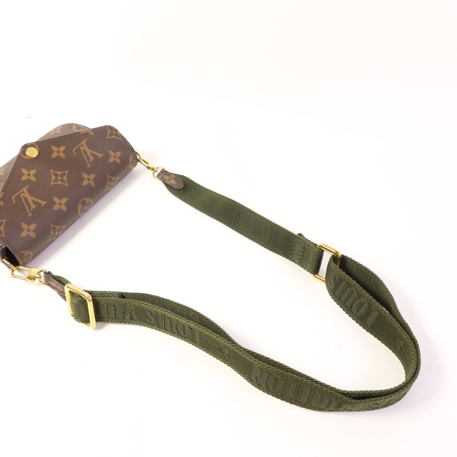 LOUIS VUITTON Monogram Felicie Strap & Go金扣肩背袋
