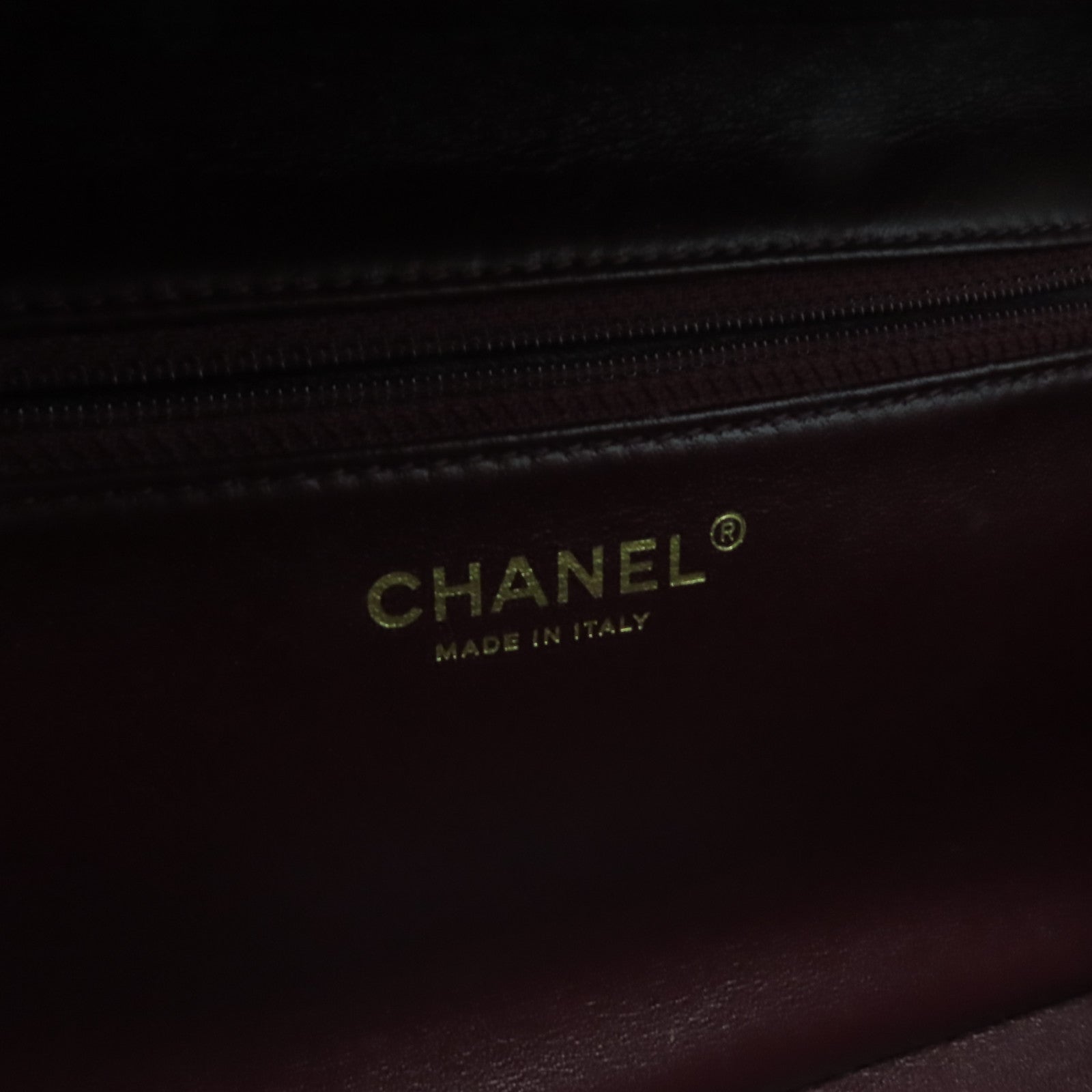 CHANEL 【激減優惠】菱格羊皮皮革Trendy Bowling Bag金扣手挽肩背兩用袋深藍色
